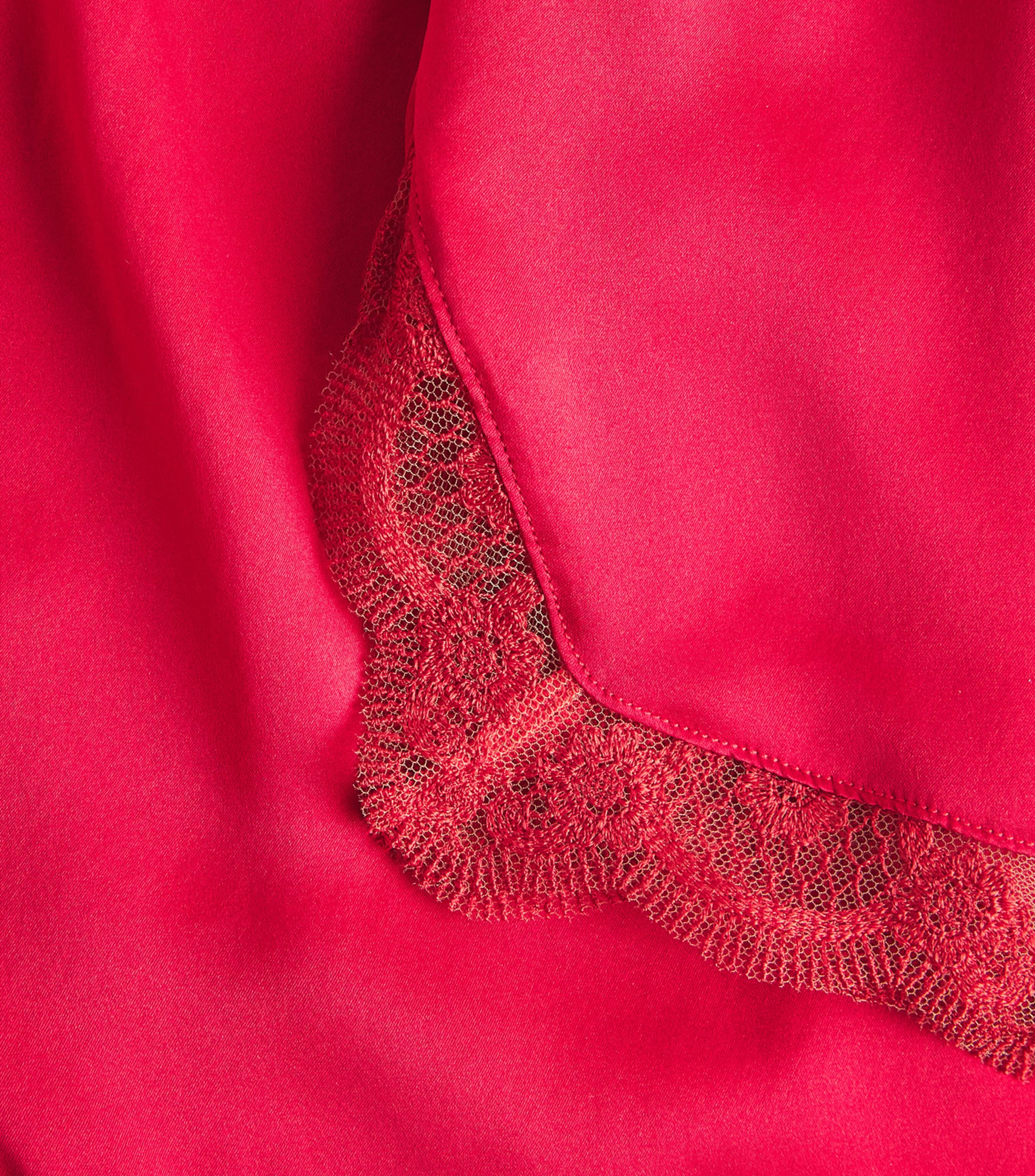 Simone Perele Womens Silk-Blend Love Me Shorts Opera Red Image 6