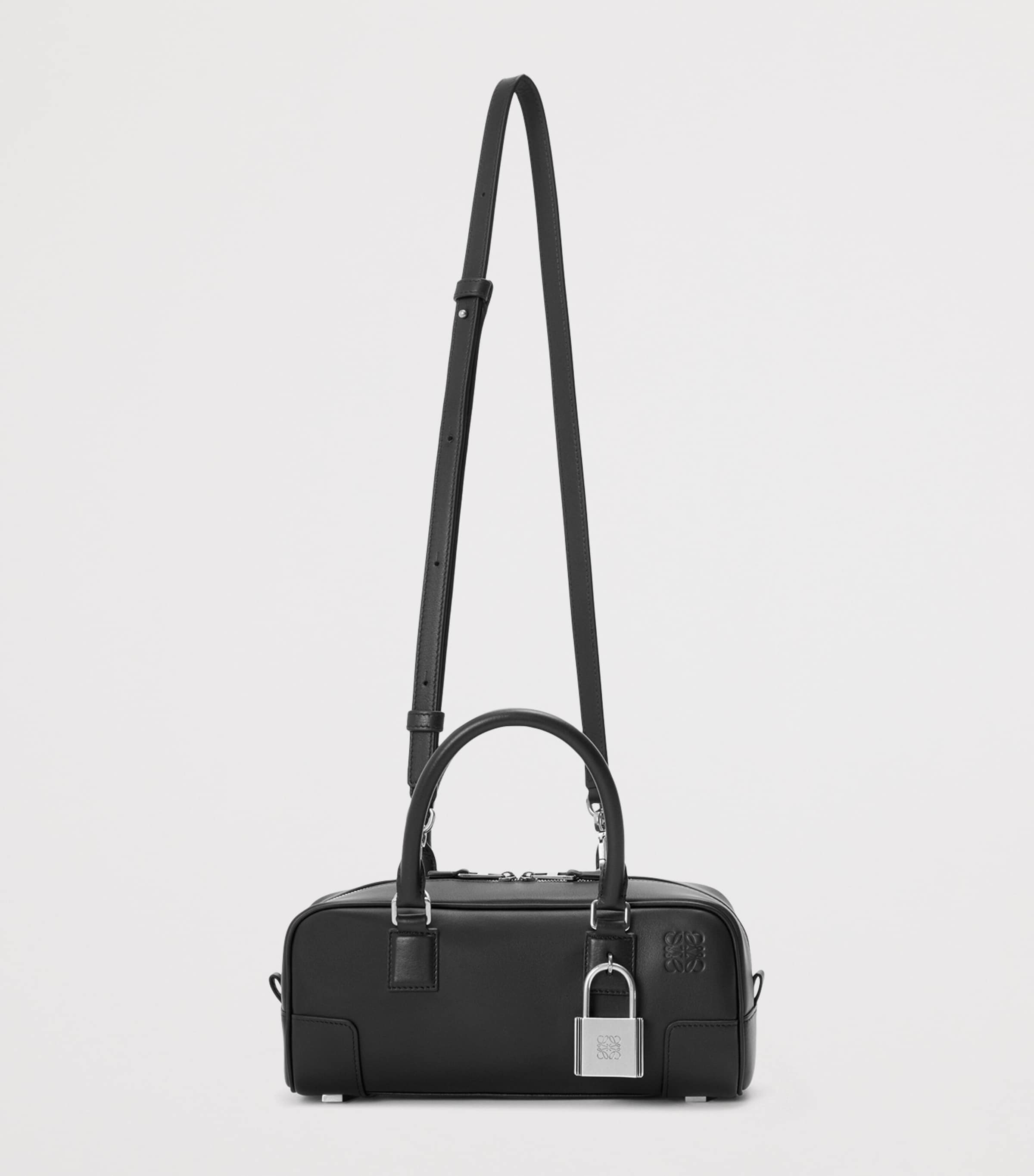 Leather Amazona 23 Top-Handle Bag BLACK Image 5