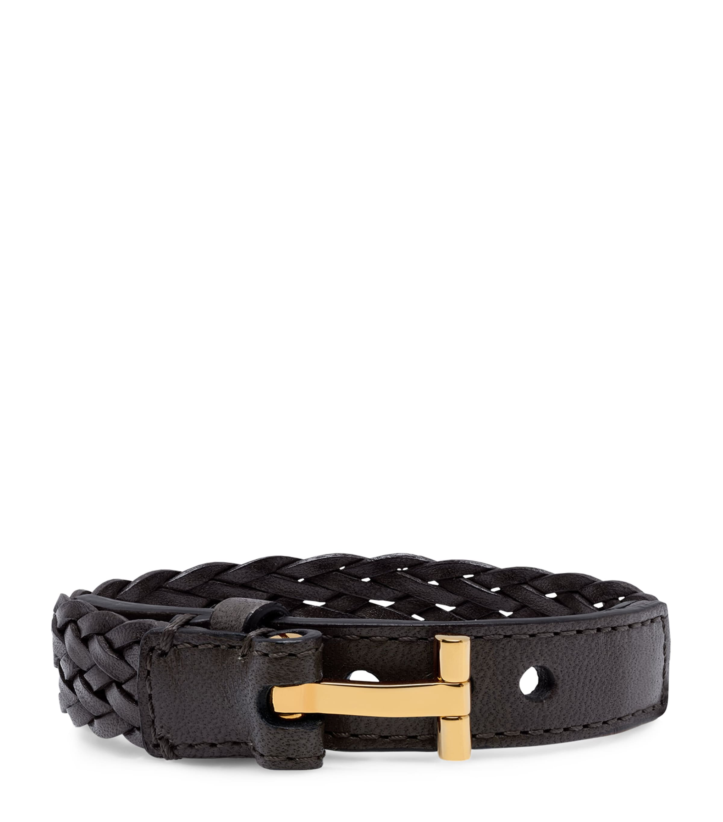 TOM FORD LEATHER 'T' BRACELET