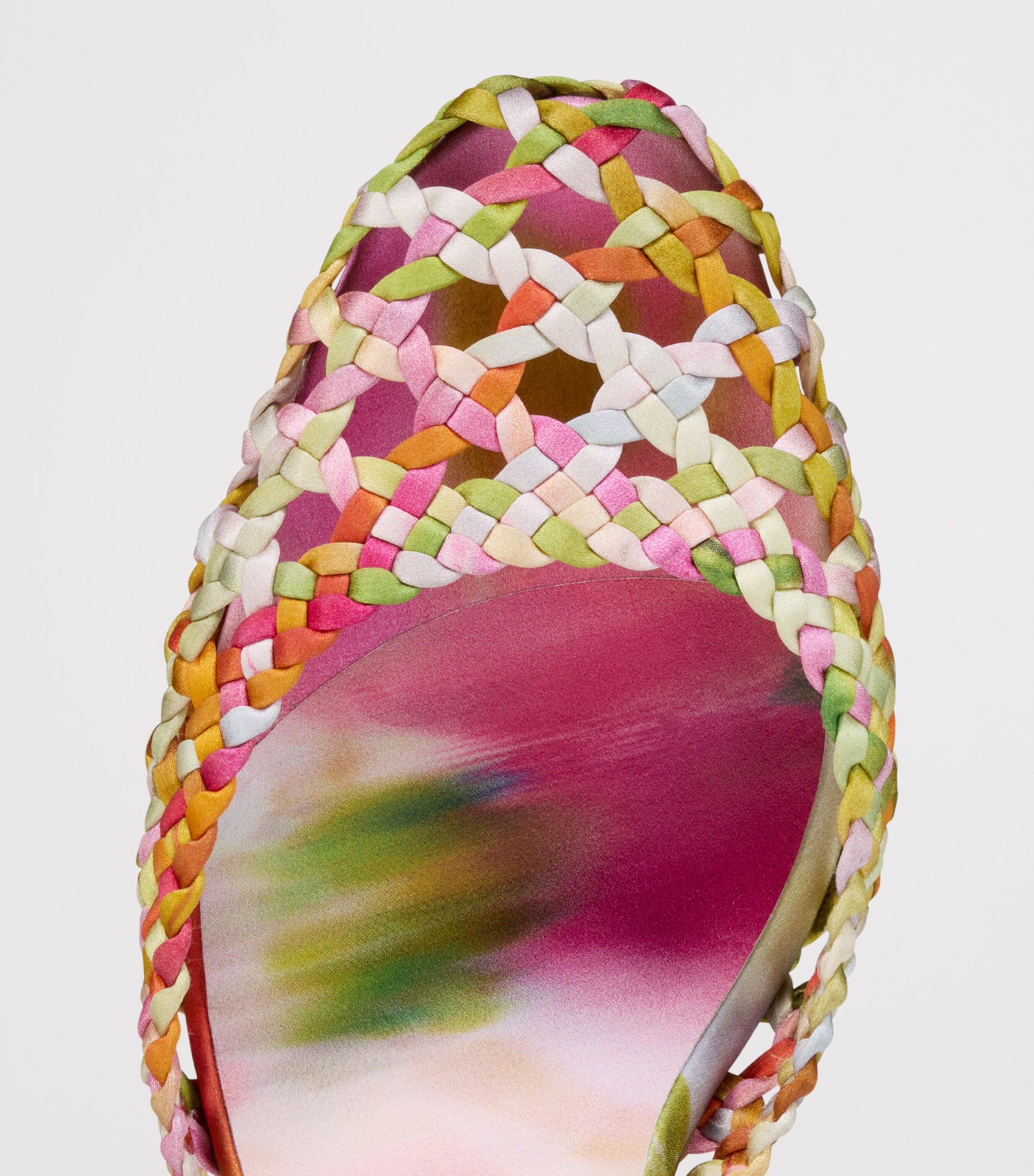 Christian Louboutin Jane Pump Nandina Botanica Silk Woven Pumps 85 Image 5