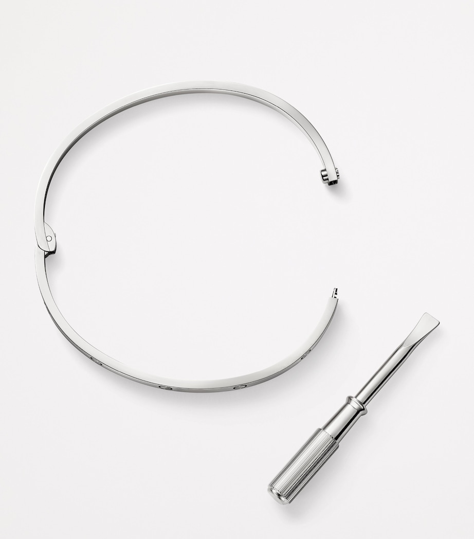 LOVE Small White Gold Bracelet WHITE GOLD Image 2