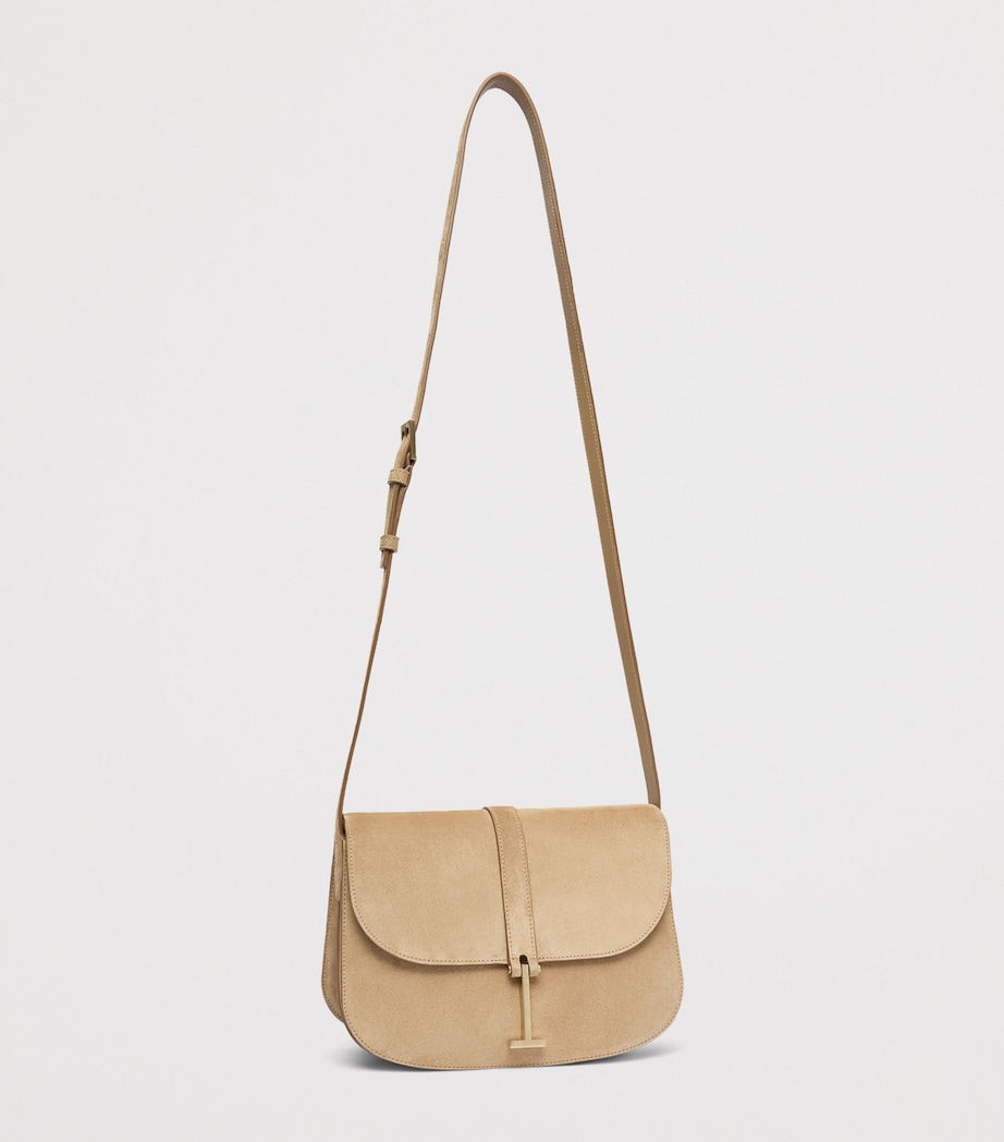TOM FORD Large Suede Cross-Body Bag Jcl Image 3