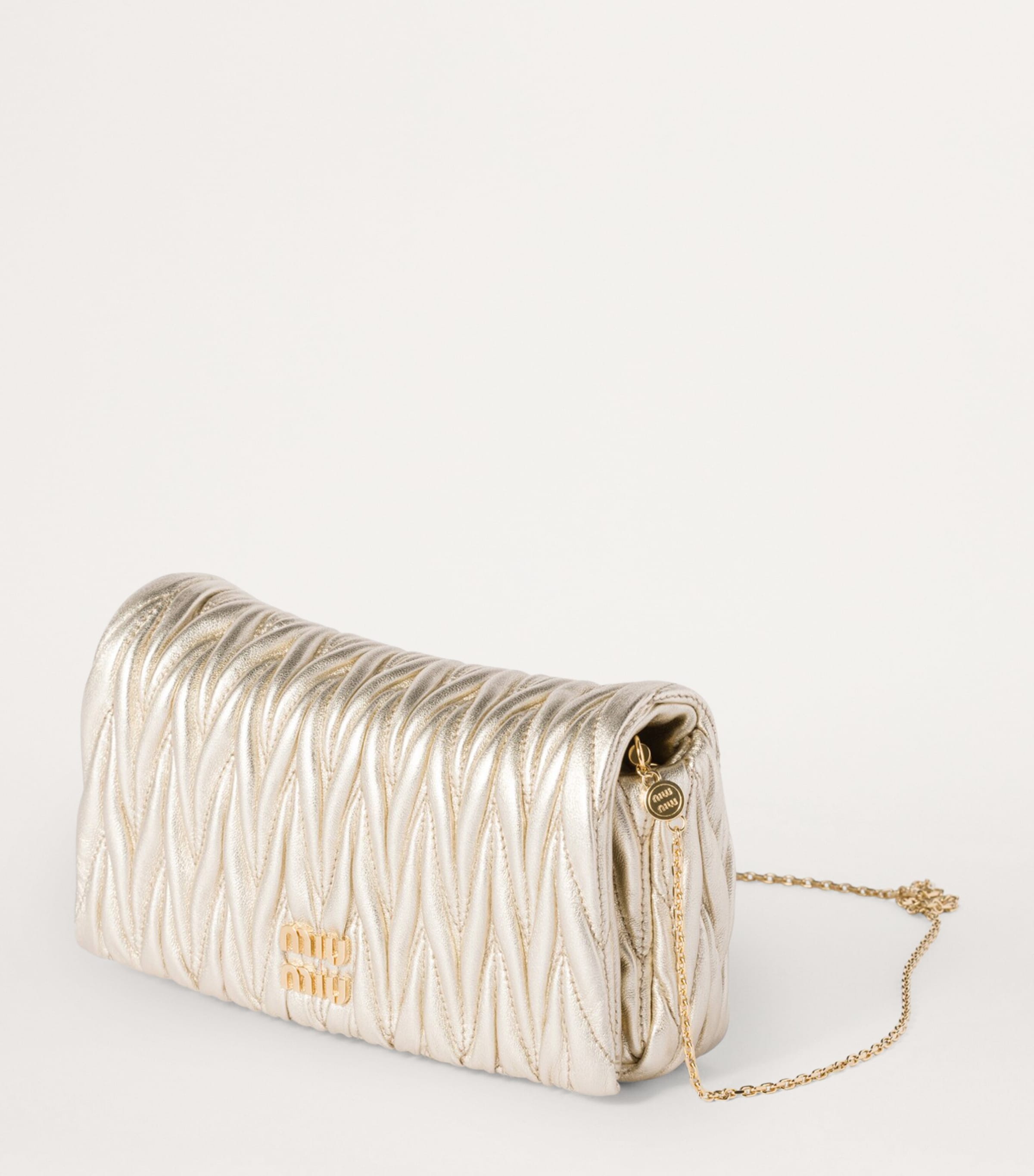 Mini Matelassé Leather Shoulder Bag F0846 Image 2