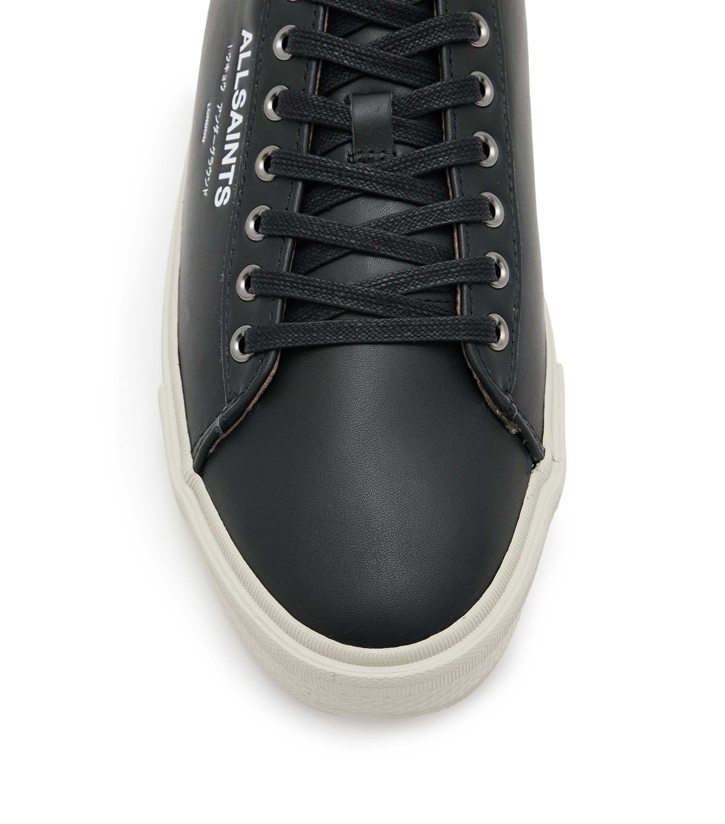Leather Underground Low-Top Sneakers BLACK Image 7
