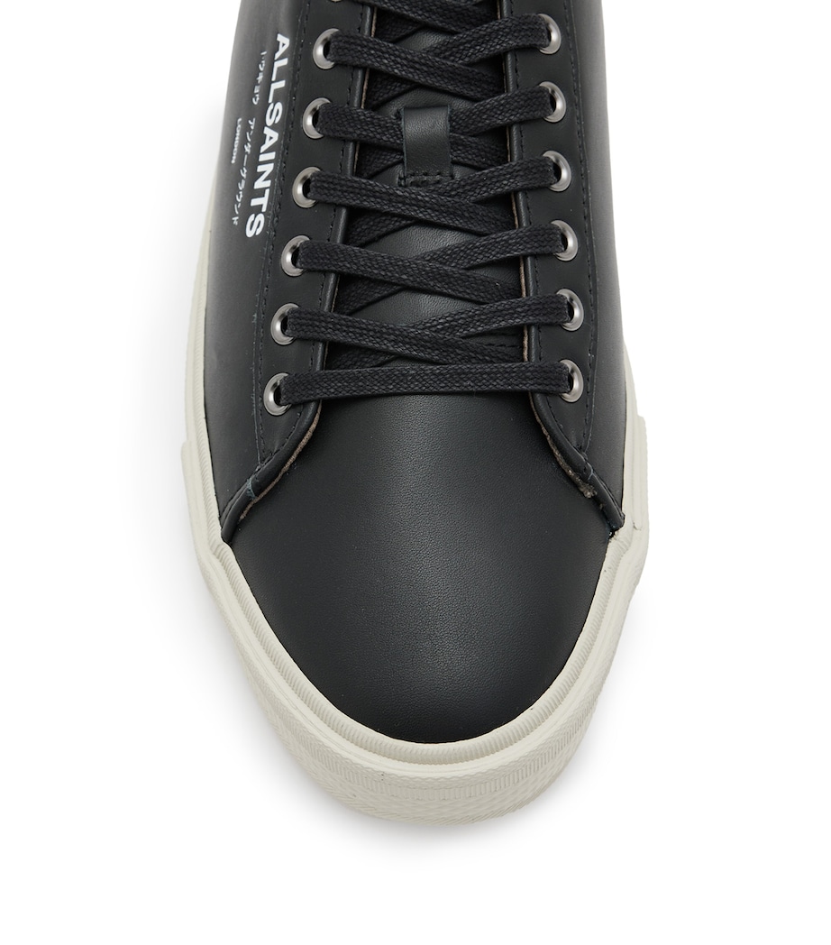 Leather Underground Low-Top Sneakers BLACK Image 7