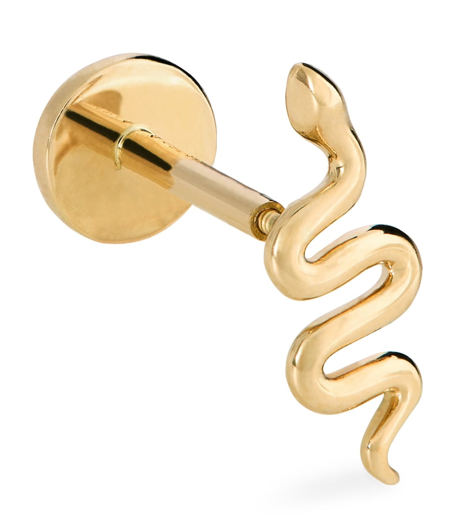 Yellow Gold Snake Single Earring YELLOW GOLD Image 1