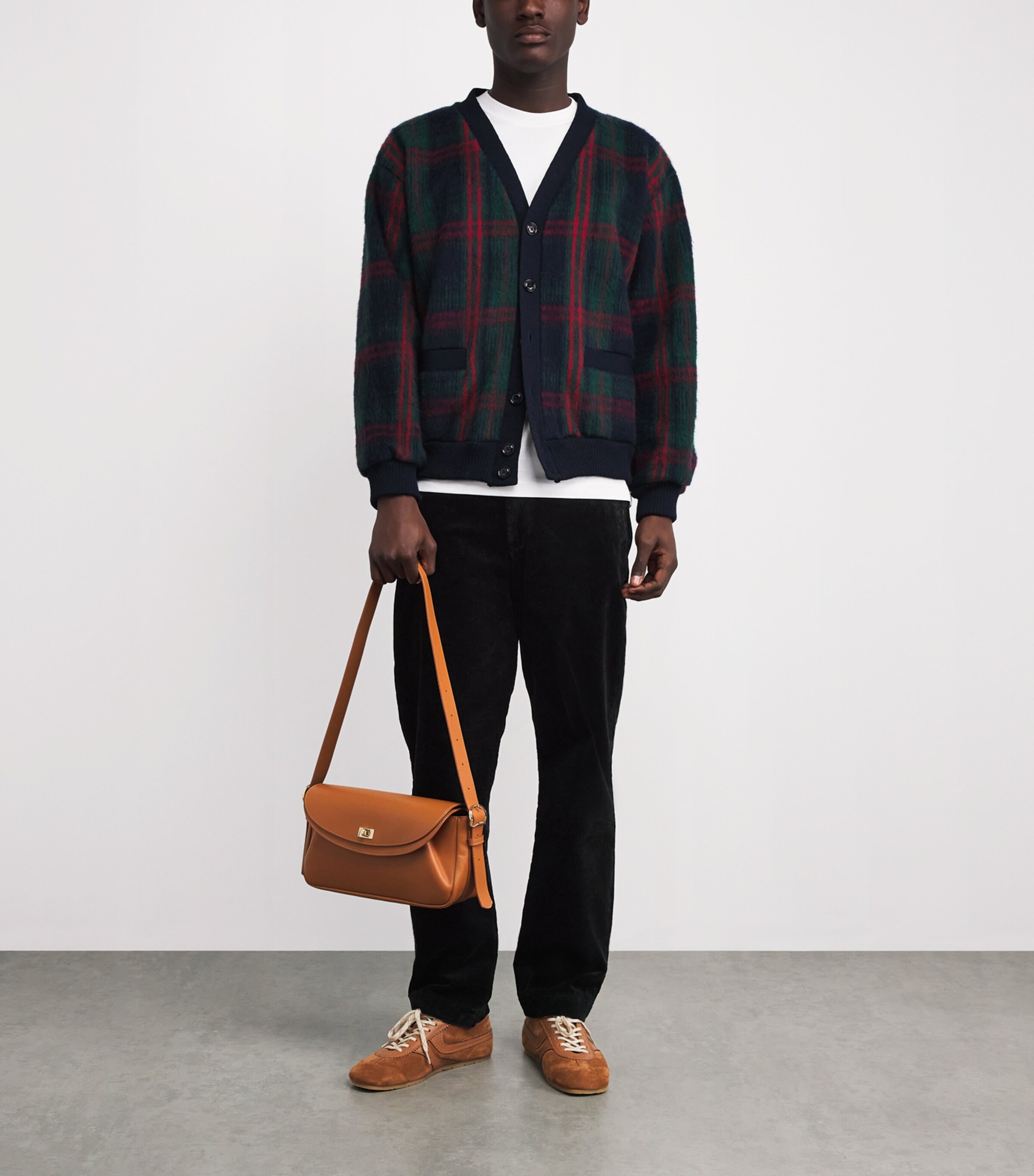 Cotton-Blend Corduroy Trousers BLACK Image 2