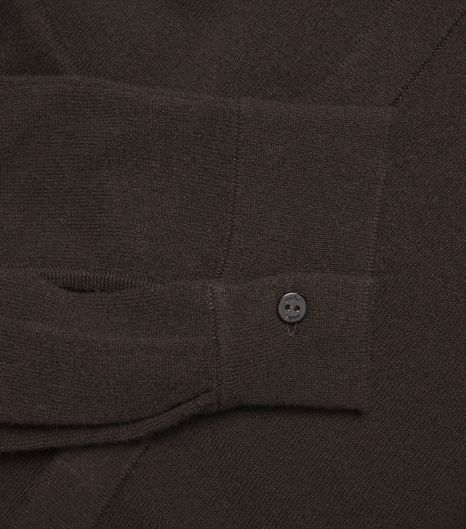 Cashmere Knitted Bonnie Shirt BROWN WOOD Image 5