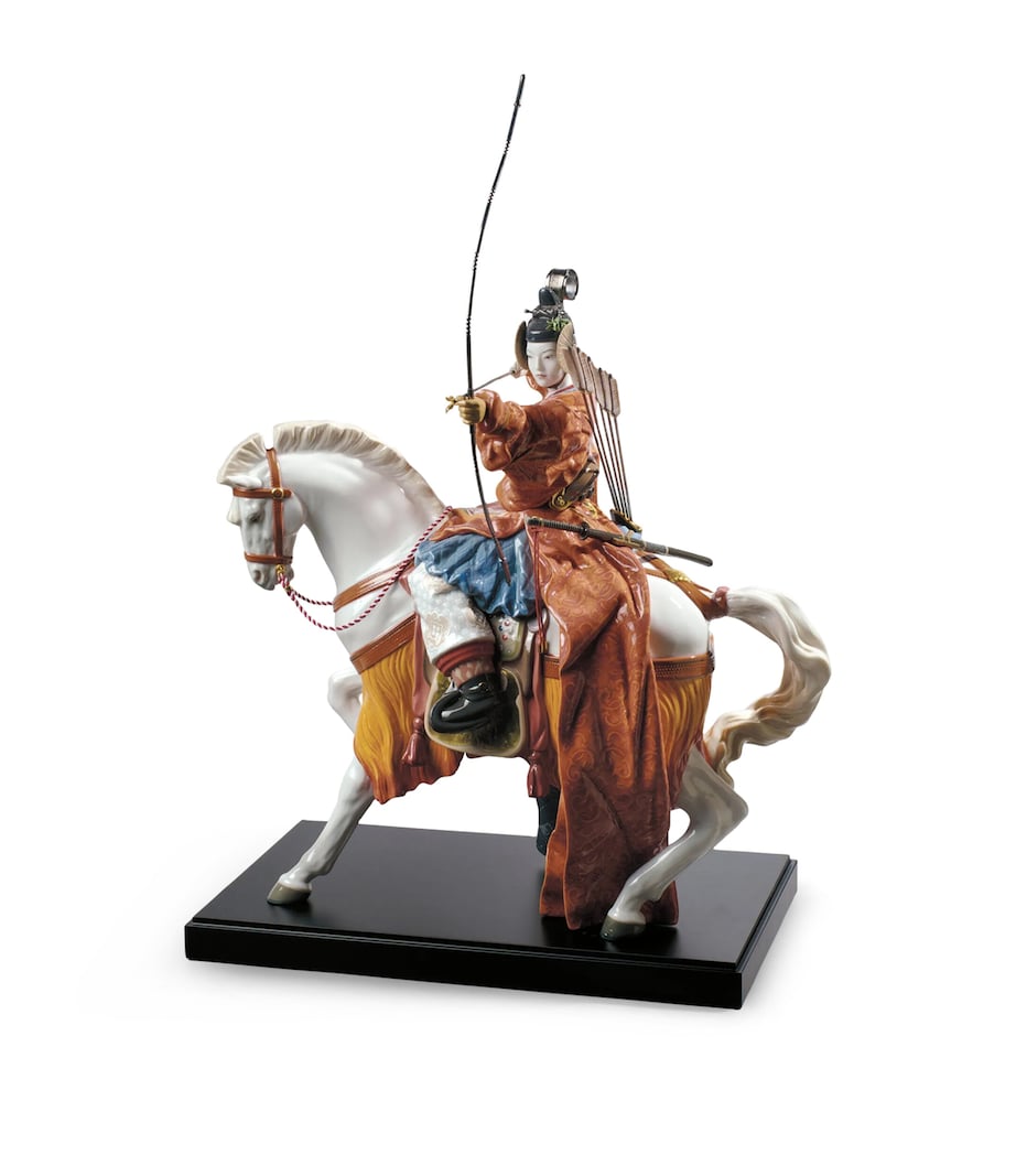 Porcelain Yabusame Archer Figurine NO COLOUR Image 1