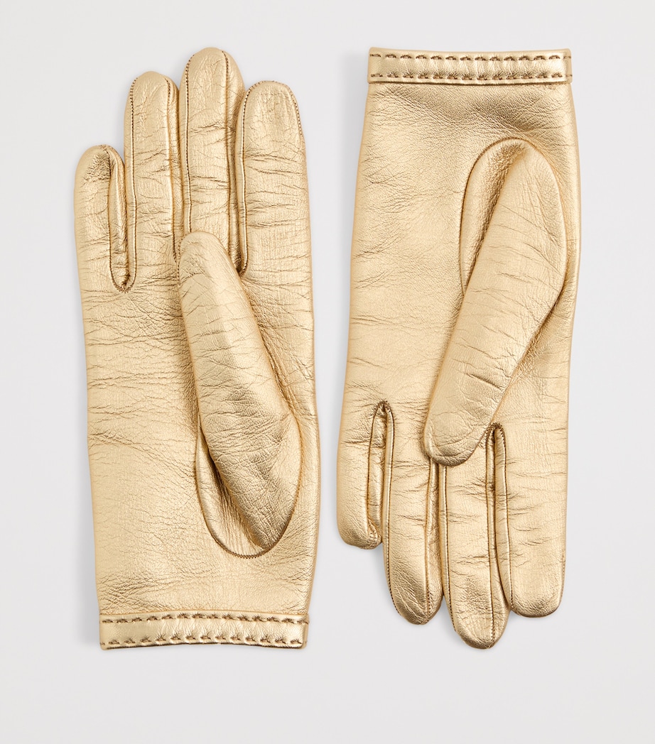 Leather VLogo Signature Driver Gloves AKU Image 3