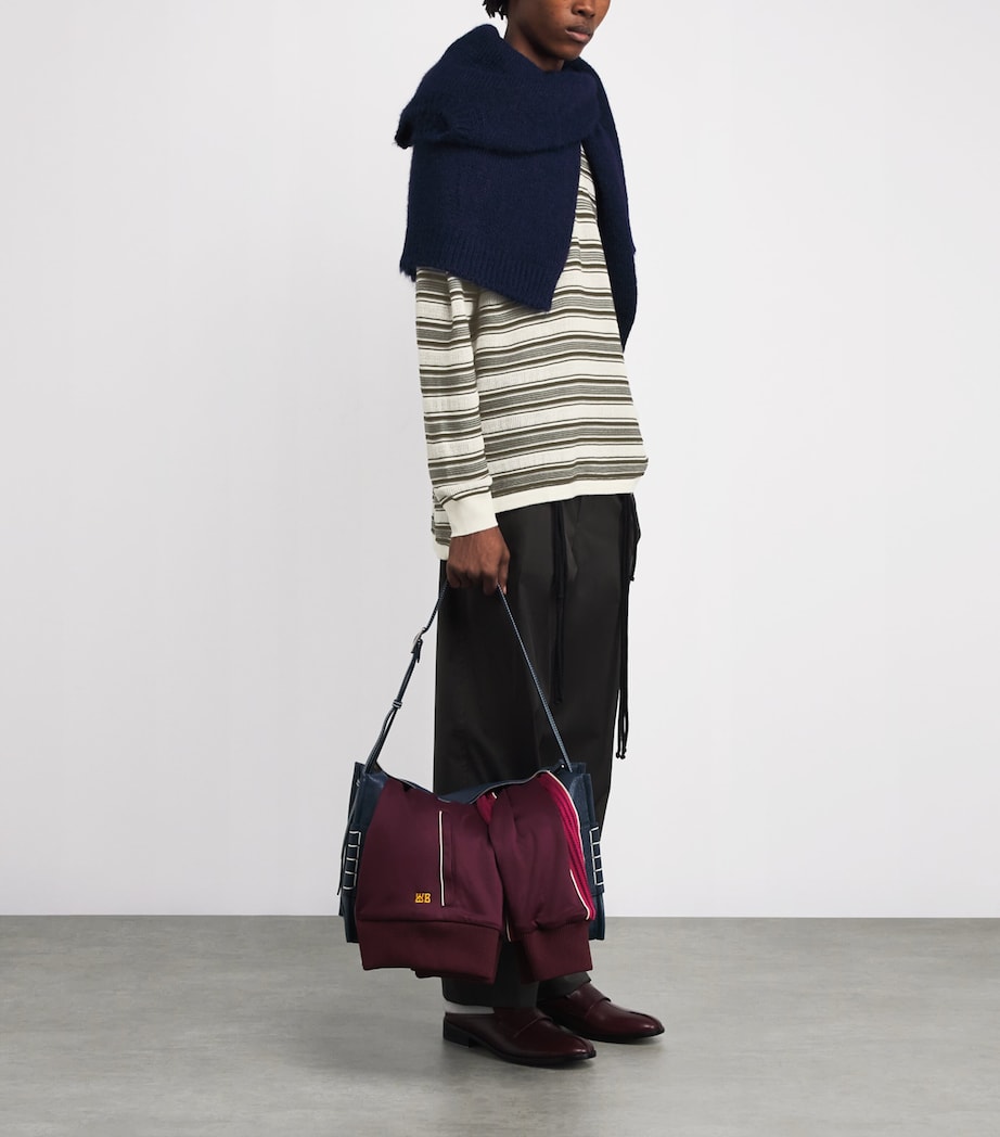 Wool-Blend Samuel Polo Sweater IVORY / KHAKI Image 2