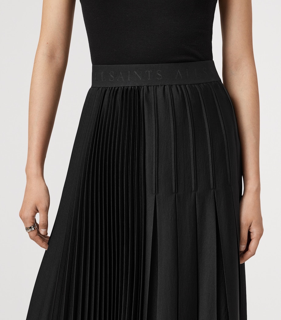 Pleated Jax Maxi Skirt BLACK Image 7