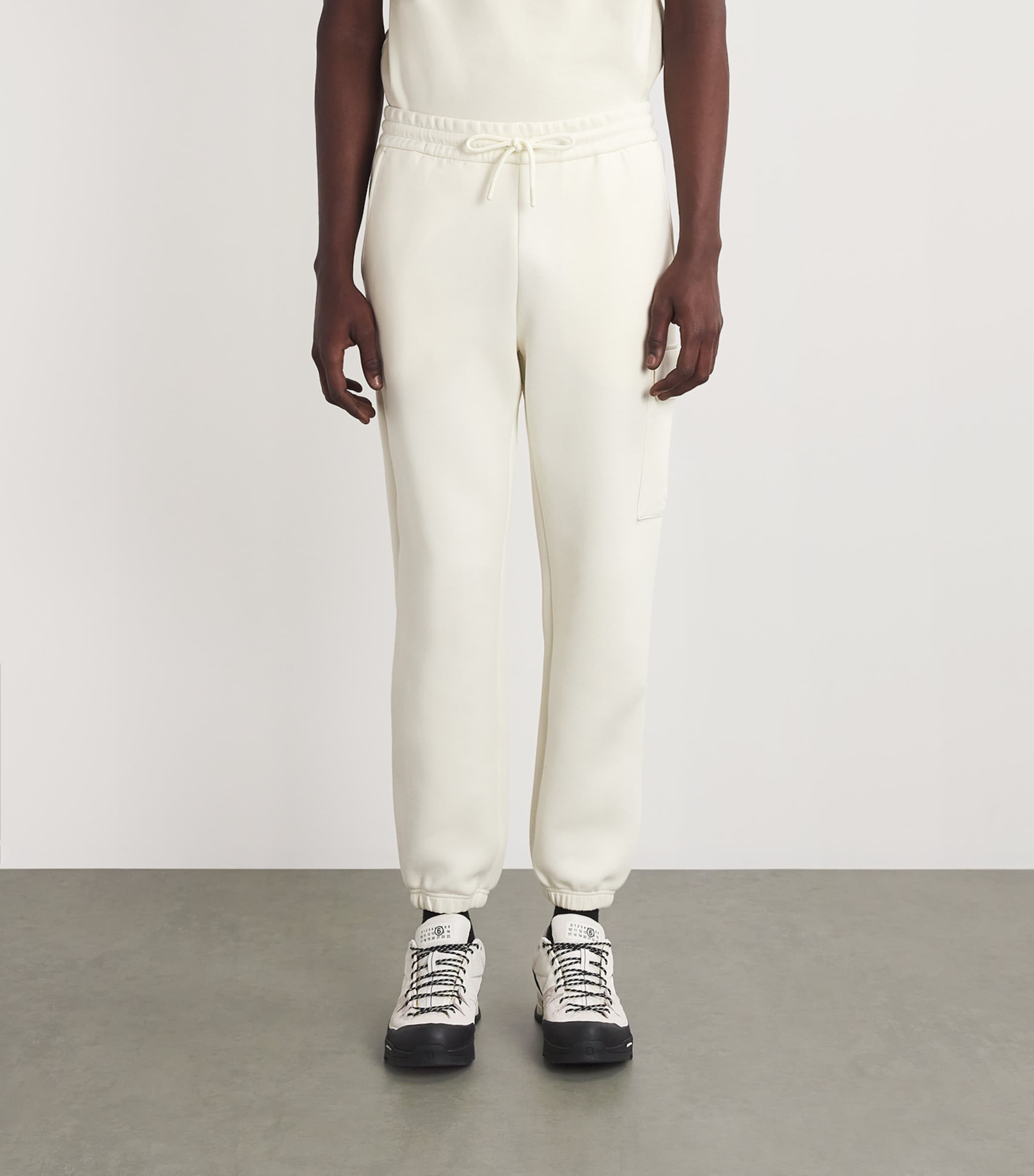 Cotton-Blend Marvin Cargo Sweatpants CREAM Image 3