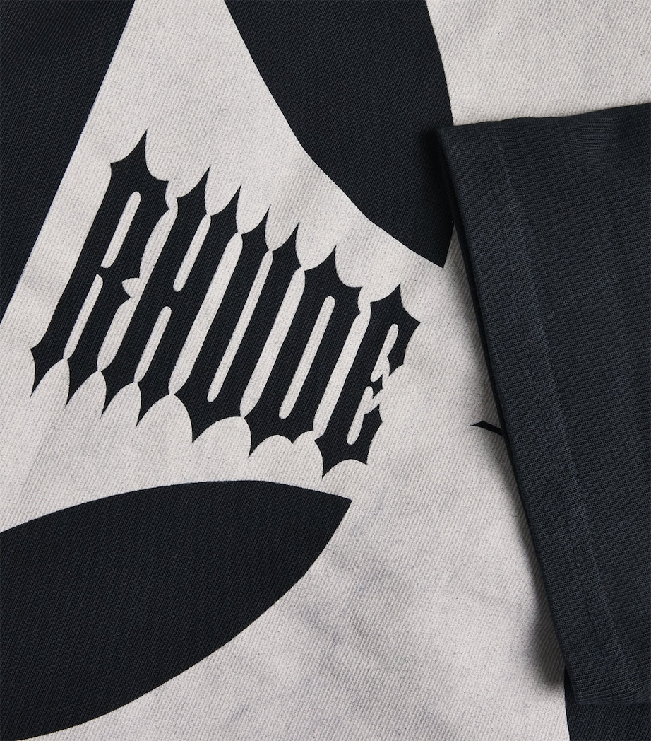 Cotton Rhude Boys T-Shirt 0027 VINTAGE BLACK Image 5