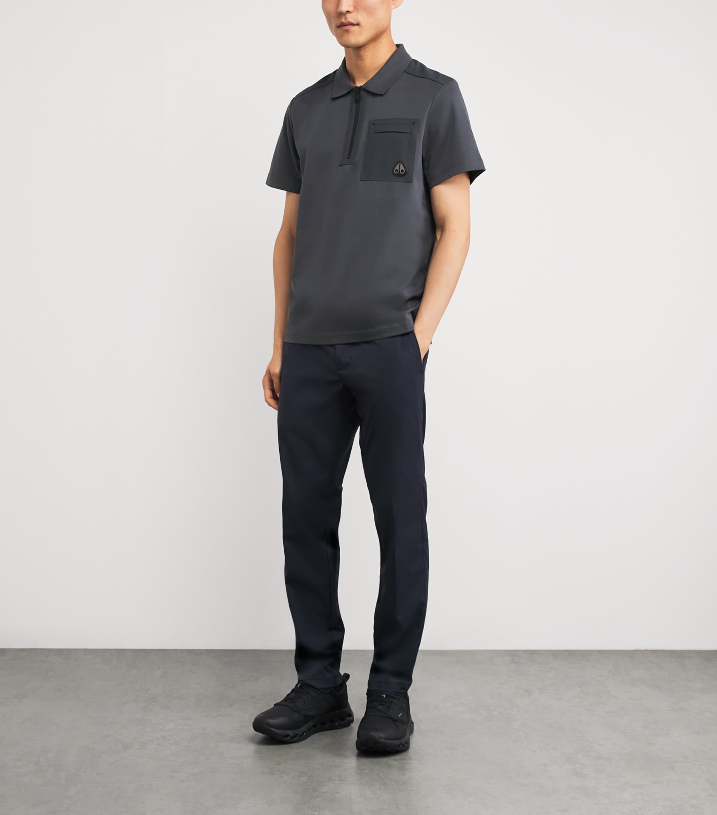 Cotton Dalon Polo Shirt CEMENT - 1542 Image 2