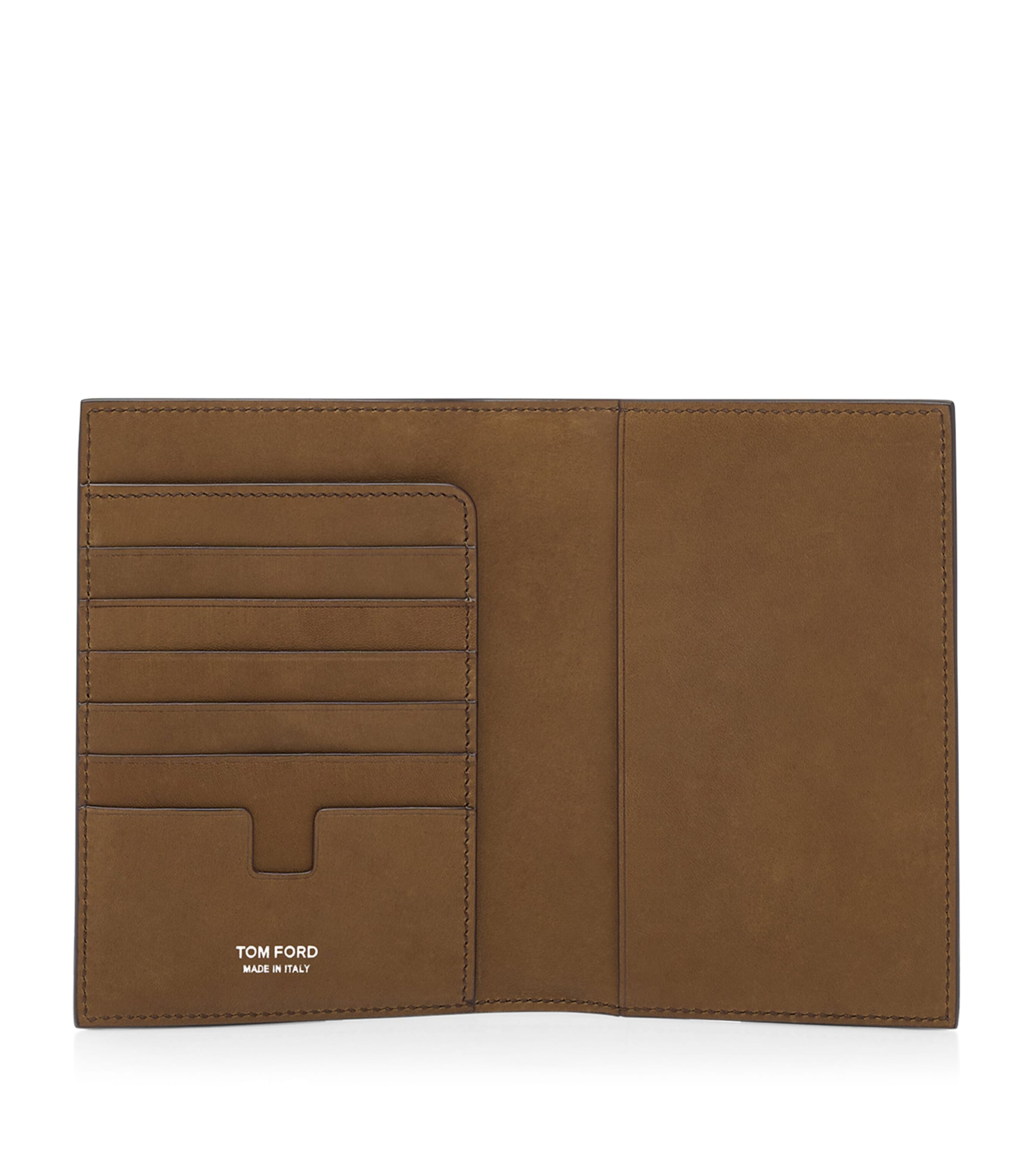 TOM FORD Suede T-Line Passport Holder Ebu Image 2