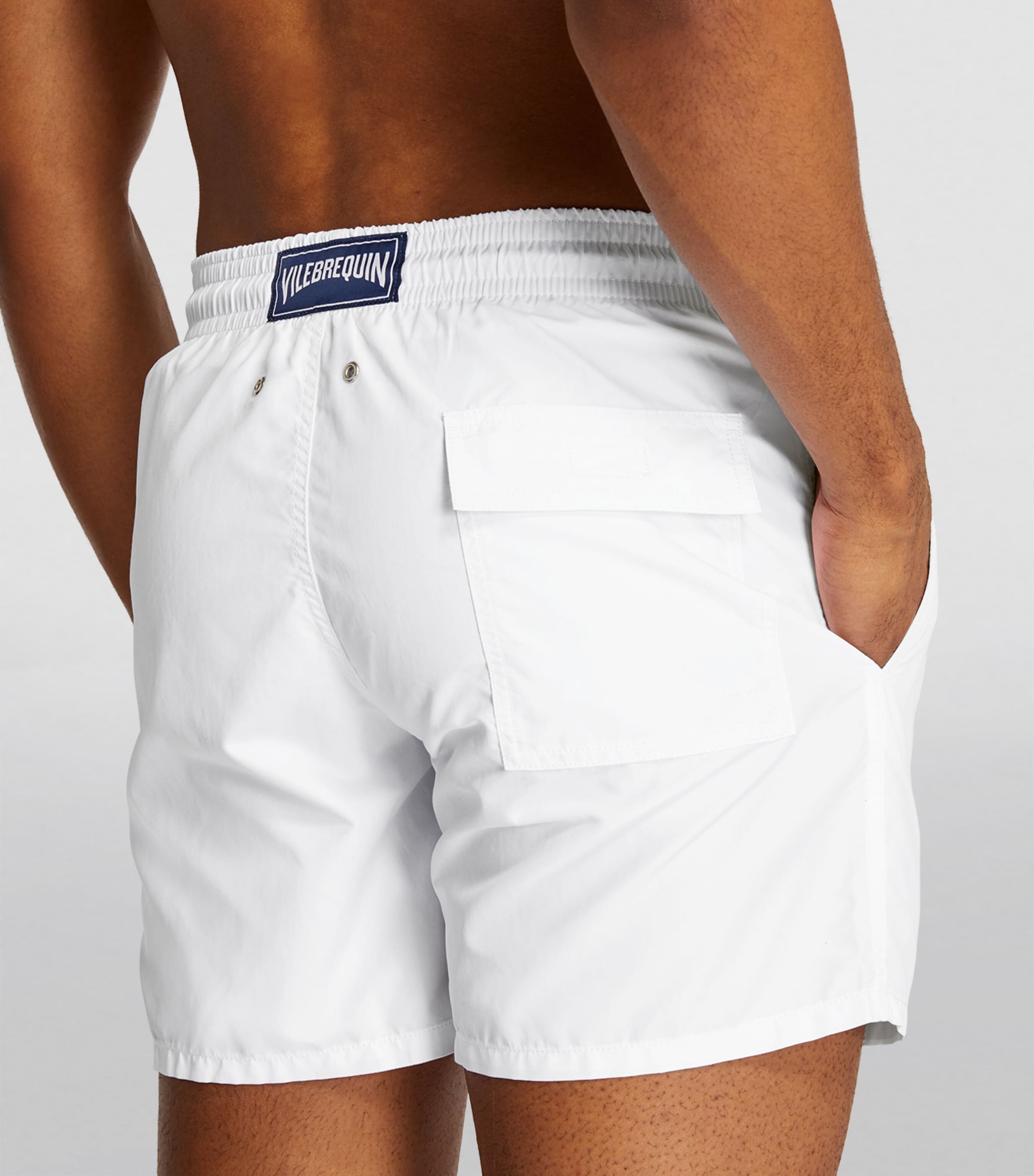 Vilebrequin Mens Recycled Moorea Swim Shorts White Image 6