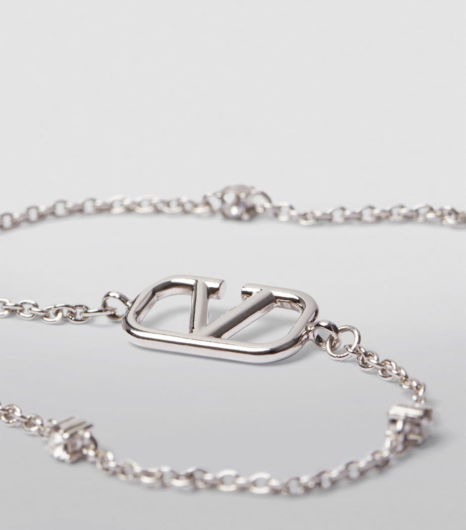 Embellished VLogo Necklace 68S Image 3