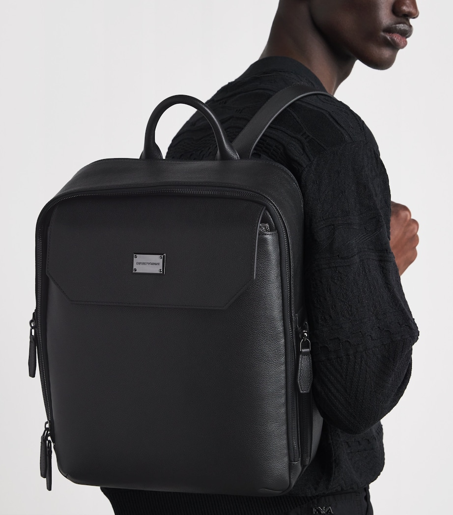 Emporio Armani Leather Backpack Image 2