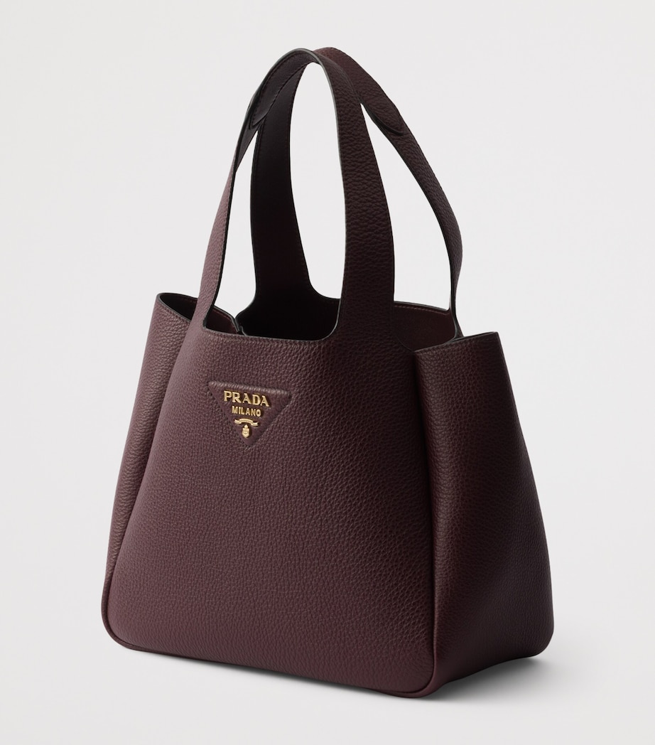 Small Leather Tote Bag F04Q5 Image 2