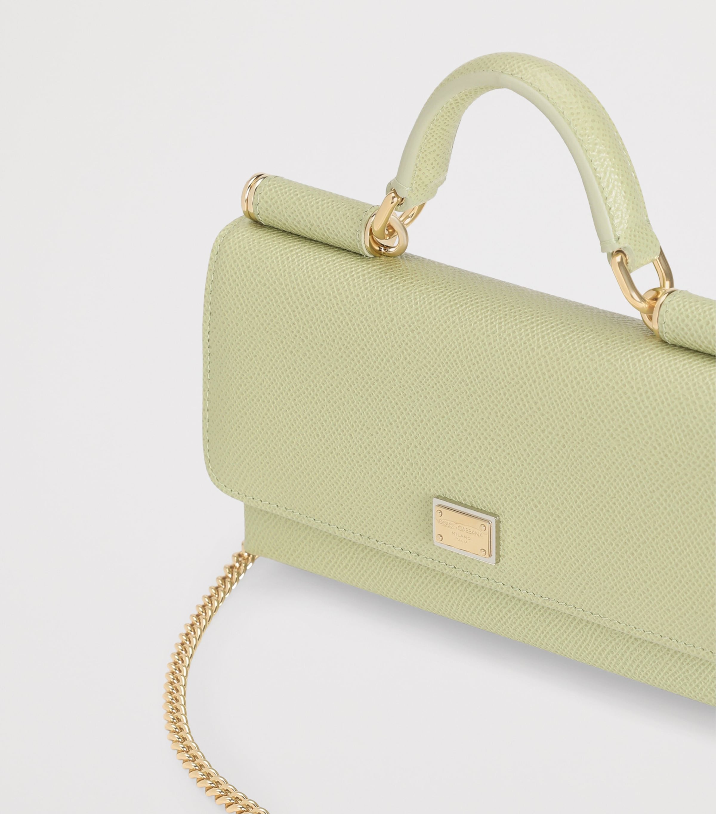 Dolce&Gabbana Micro Calfskin DG Millennials Phone Bag Sage Gree Image 4