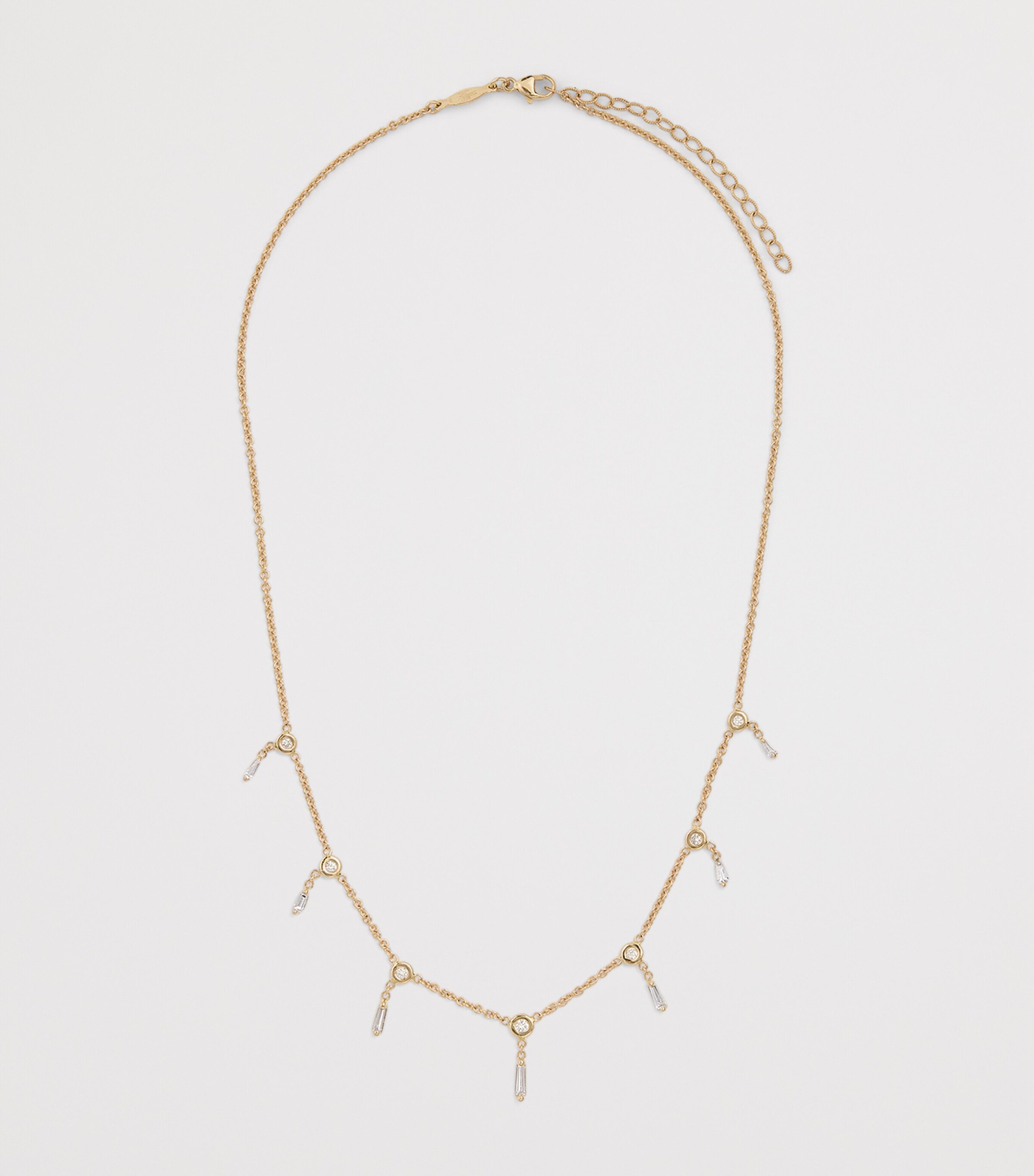 Yellow Gold and Diamond Shaker Necklace YELLOW GOLD Image 3