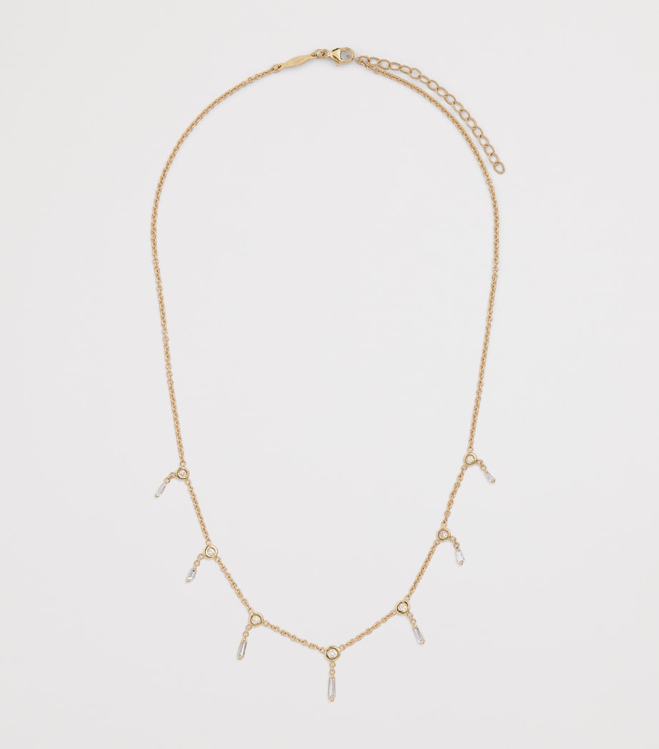 Yellow Gold and Diamond Shaker Necklace YELLOW GOLD Image 3