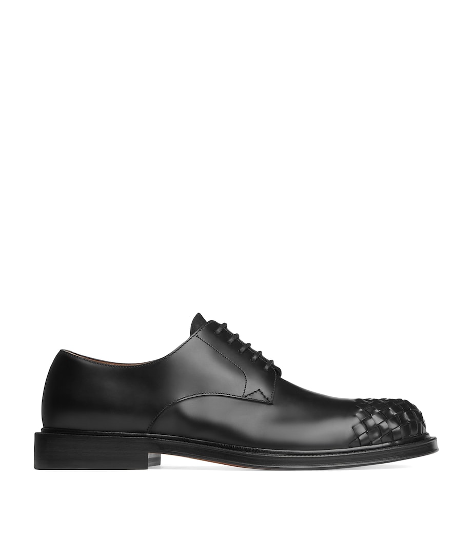 Leather Intrecciato-Toe James Oxford Shoes 1000 Image 1