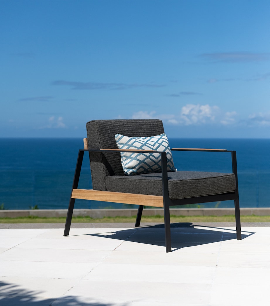 All-Weather California Outdoor Armchair CHARCOAL Image 2