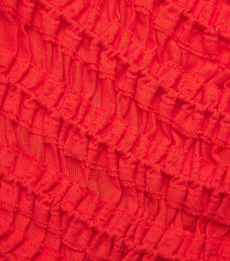 Smocked Top DEEP POPPY Image 5