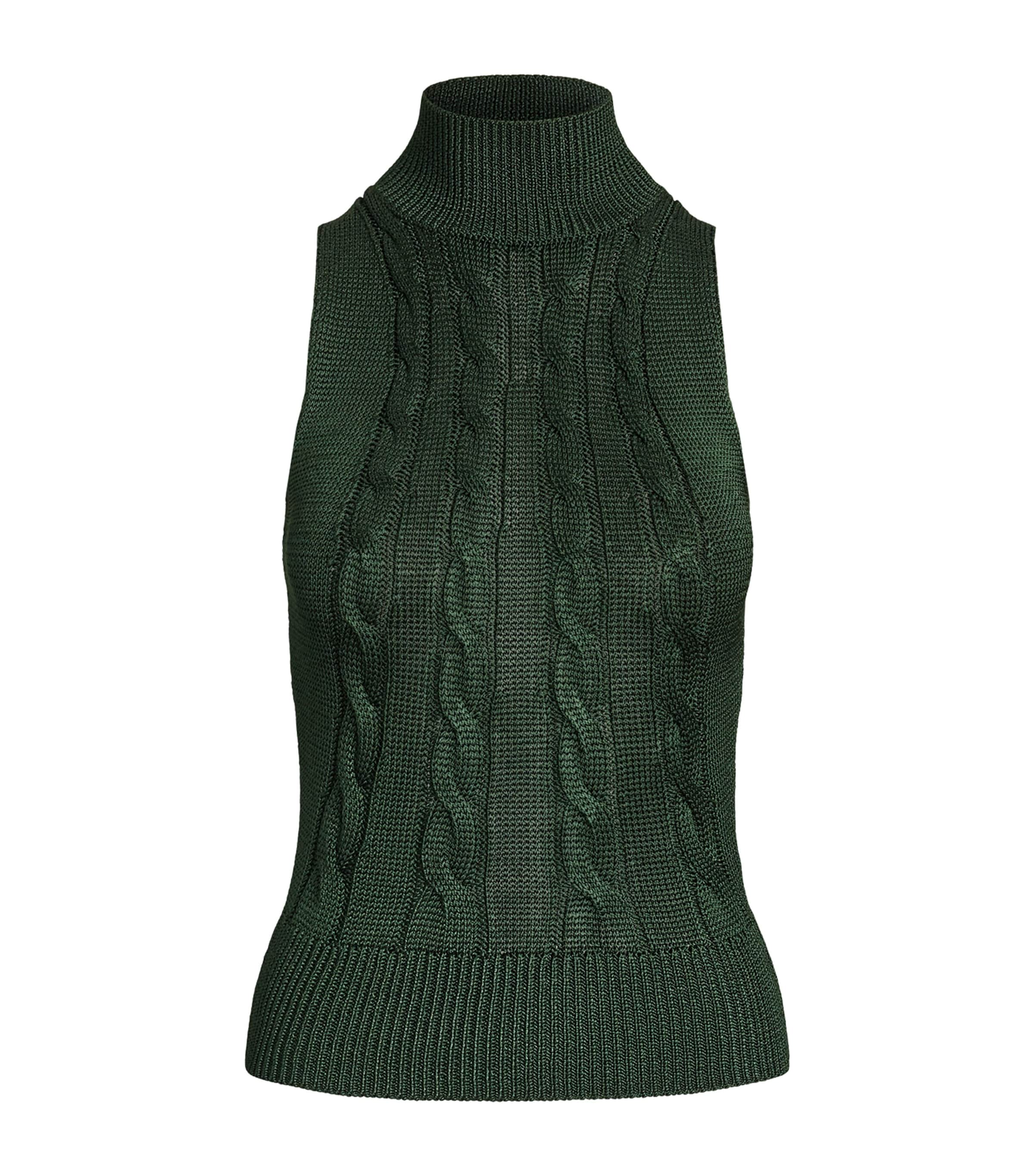 Ralph Lauren Silk High-neck Sweater