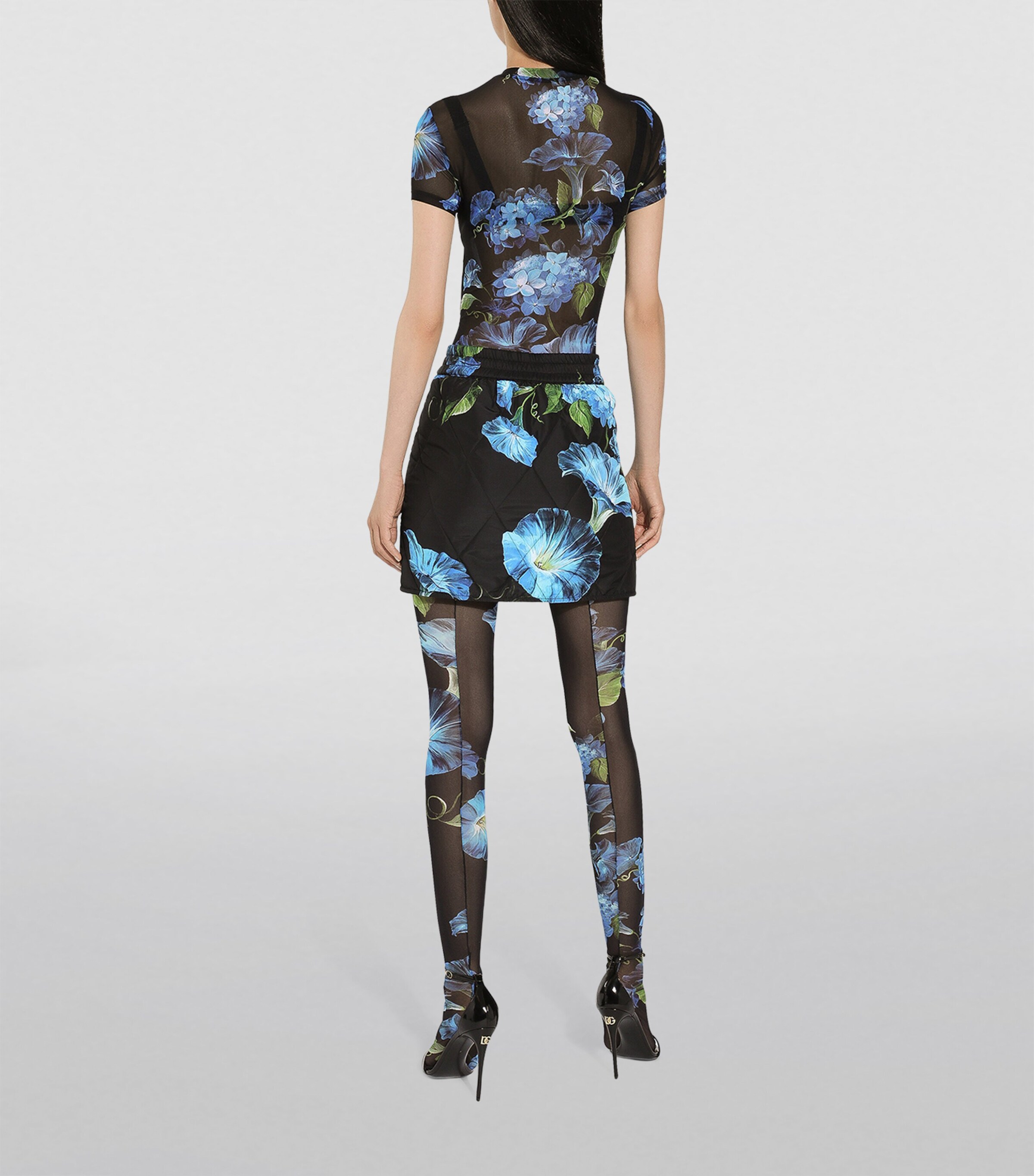 Floral Quilted Mini Skirt HN4YH-CAMPANULE FDO Image 5