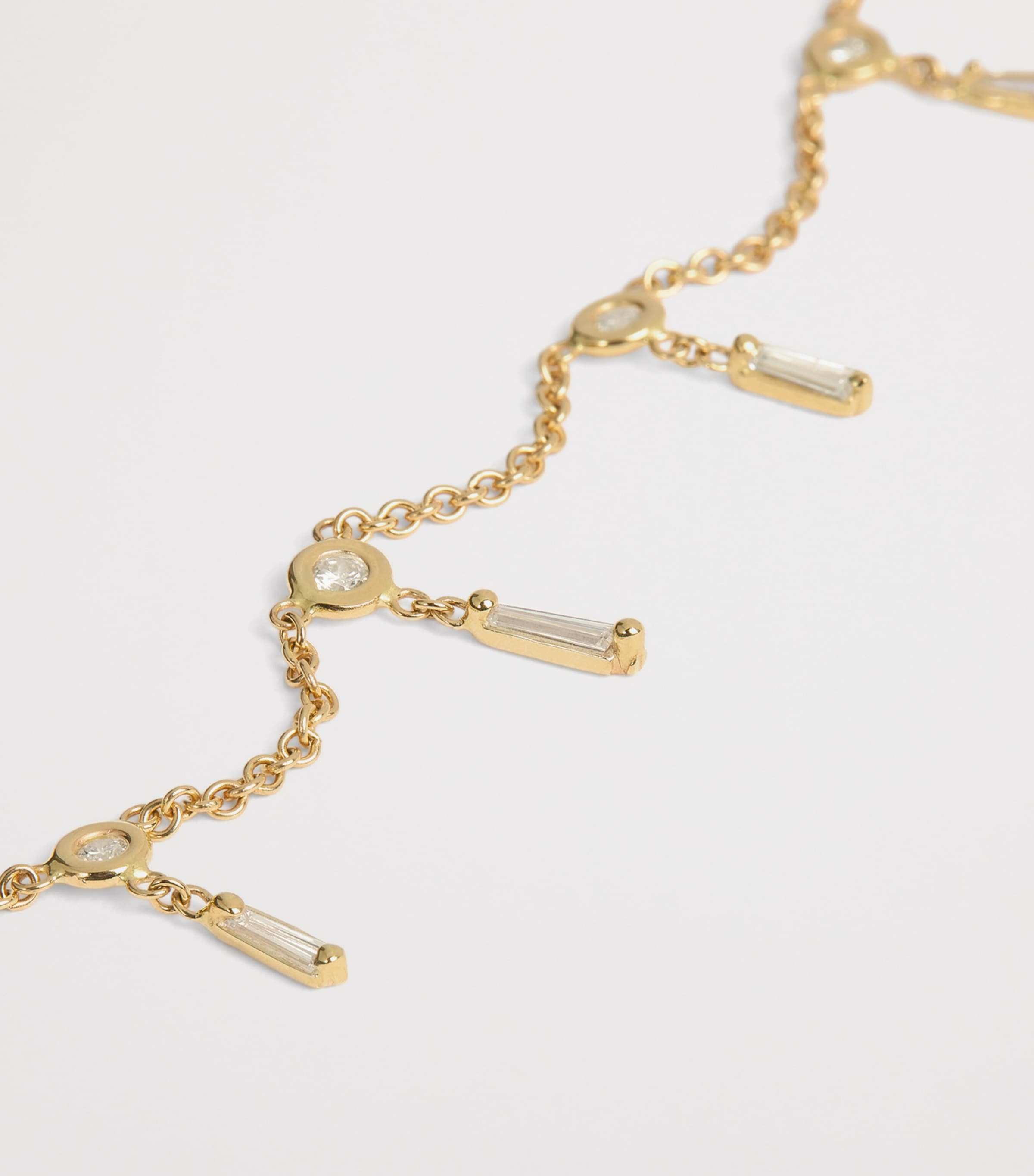 Yellow Gold and Diamond Shaker Necklace YELLOW GOLD Image 4