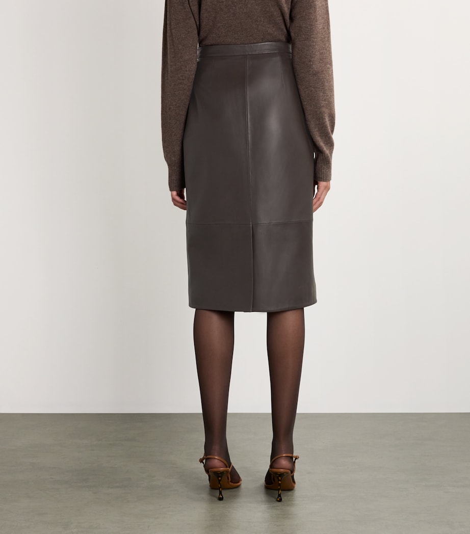 Nappa Leather Pencil Skirt A2009 Image 4