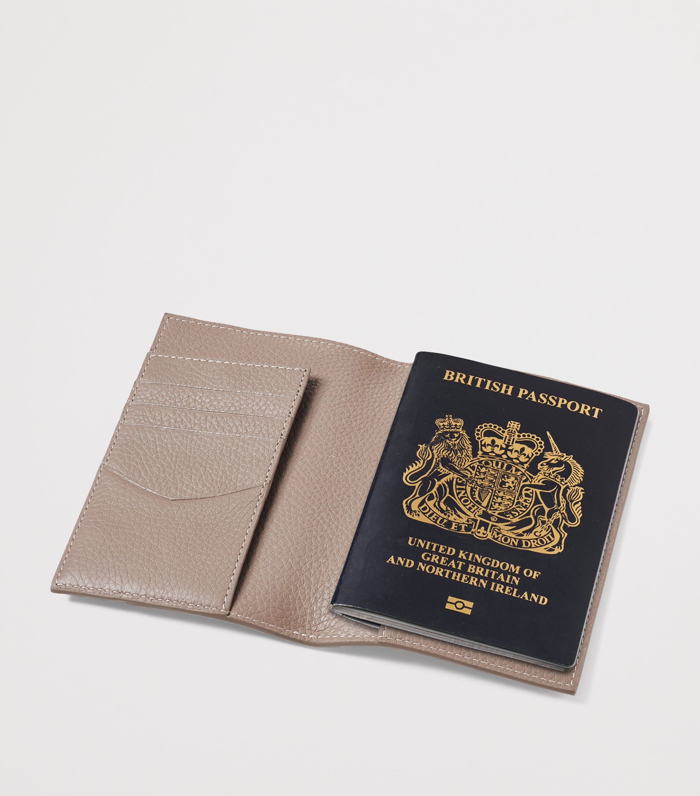 Aspinal Of London Leather Passport Holder Moleskin Image 4