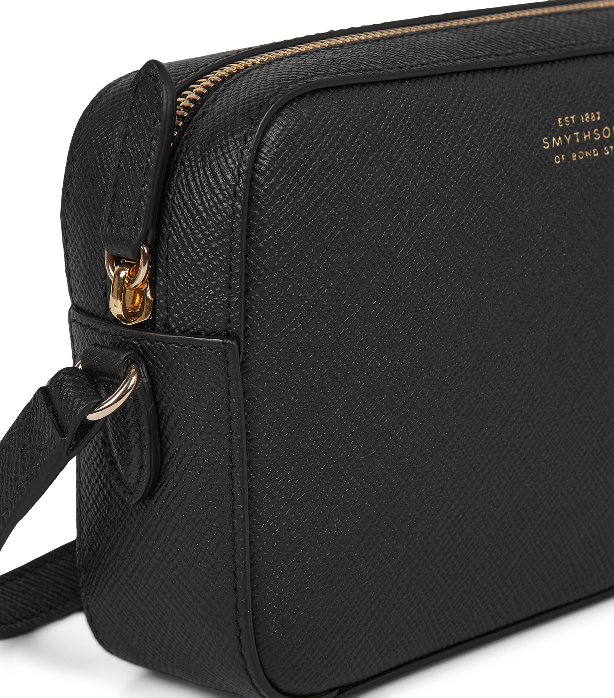 Small Leather Camera Bag BLACK Image 3