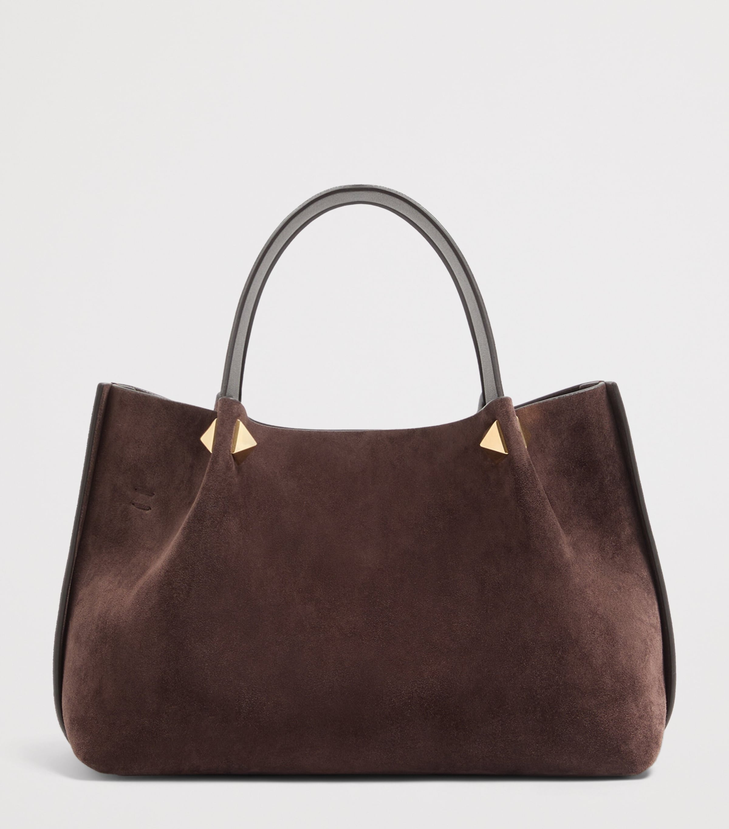 Valentino Garavani Small Suede VLogo Signature Tote Bag Image 4