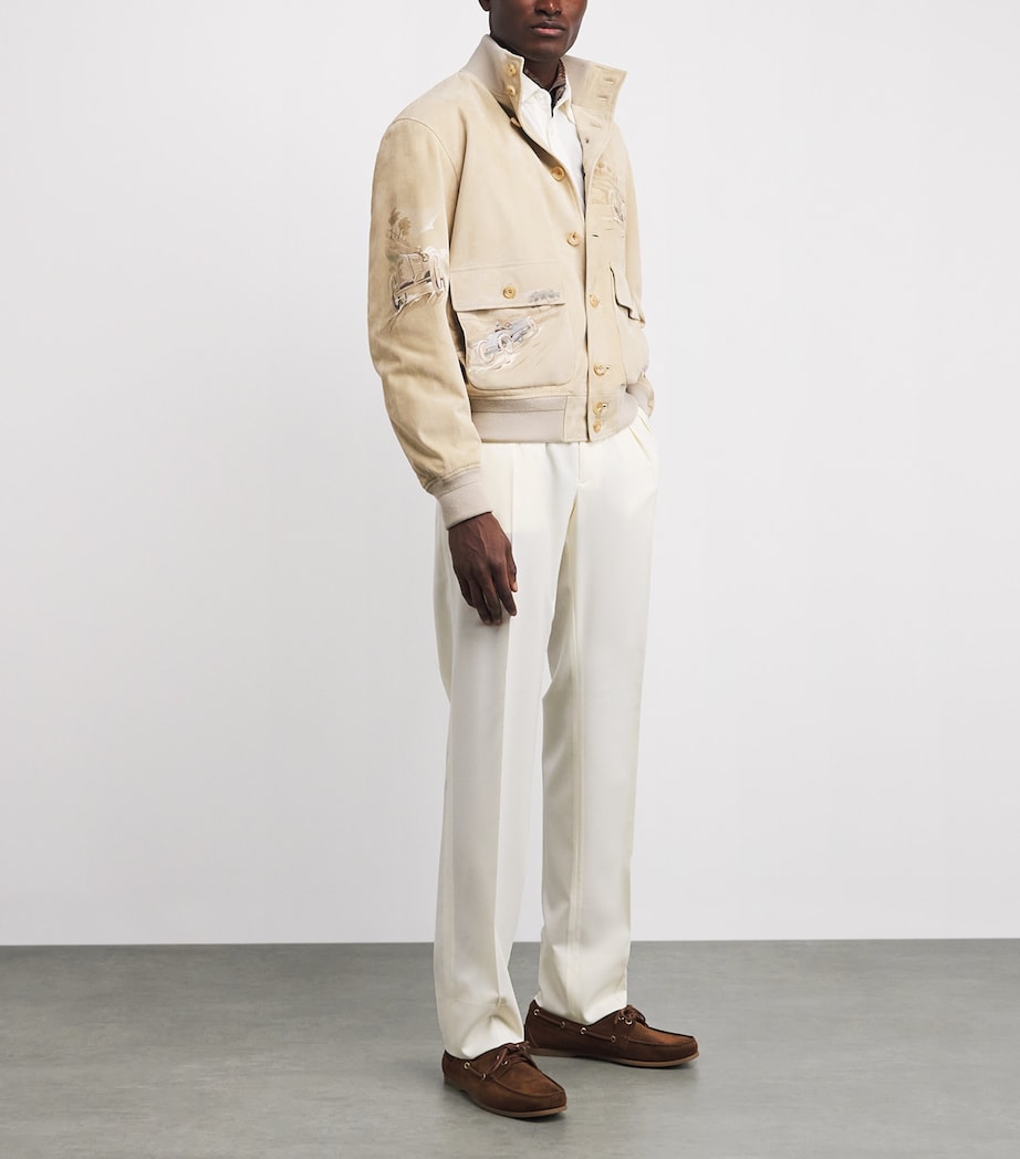 Suede Painted Hayworth Jacket BROWN Image 2