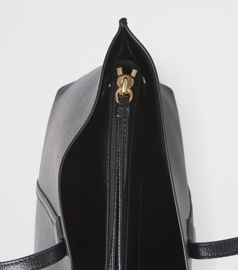 Tory Burch Leather Perry Tote Bag Black Image 5
