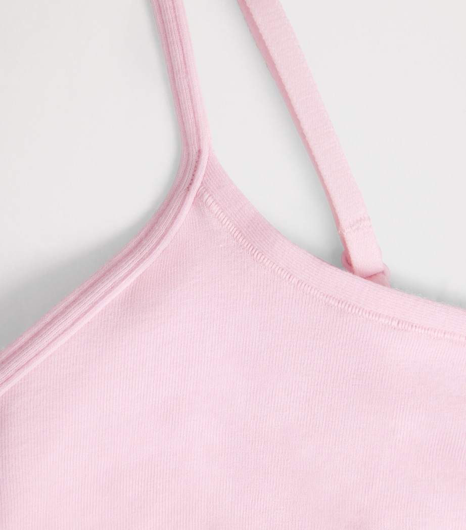 Skims Womens Stretch-Cotton Everyday Scoop Bralette Peony Image 4
