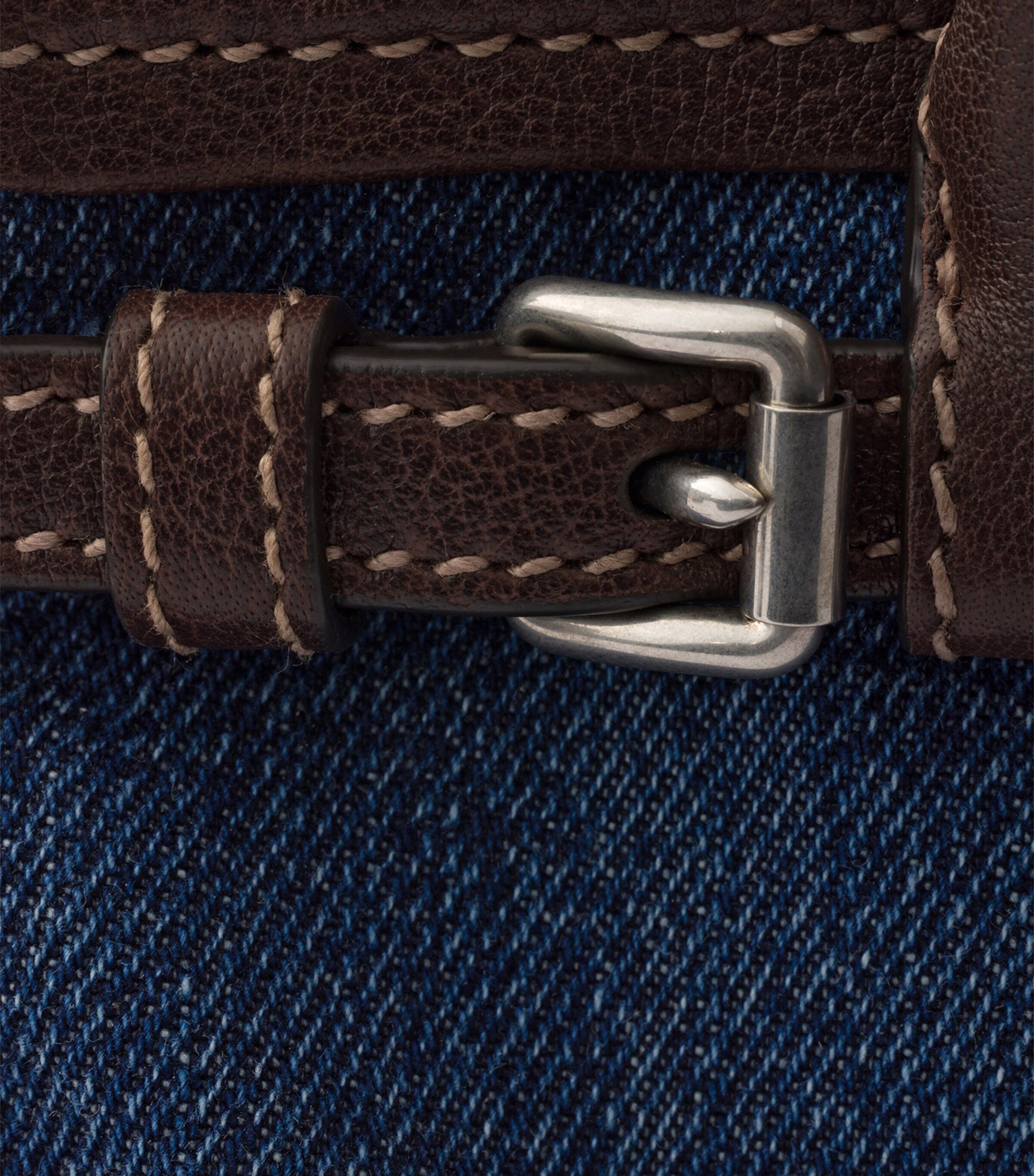 Prada Small Denim Bonnie Shoulder Bag Blue Image 6