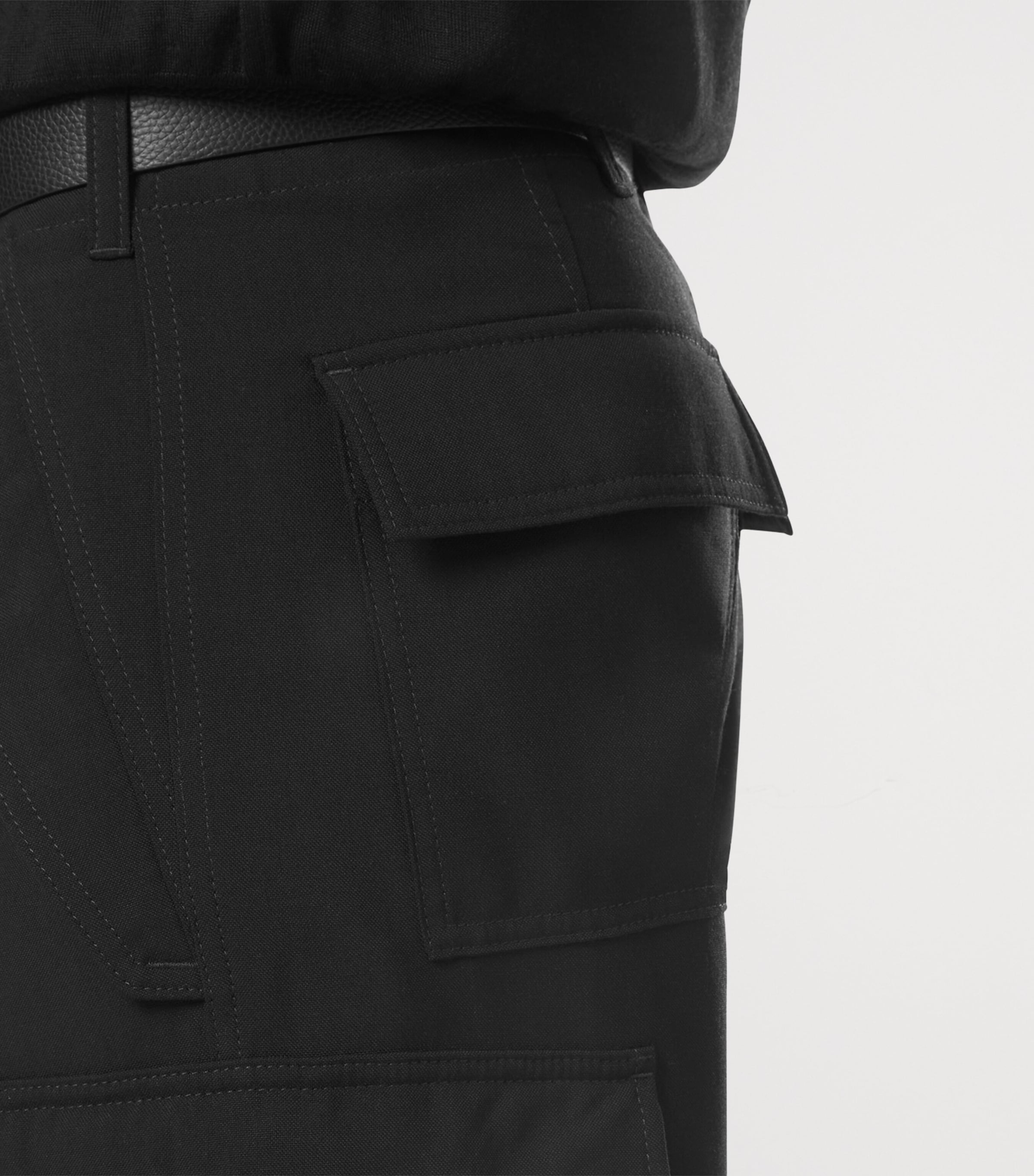 Virgin Wool-Blend Cargo Trousers NAA Image 5