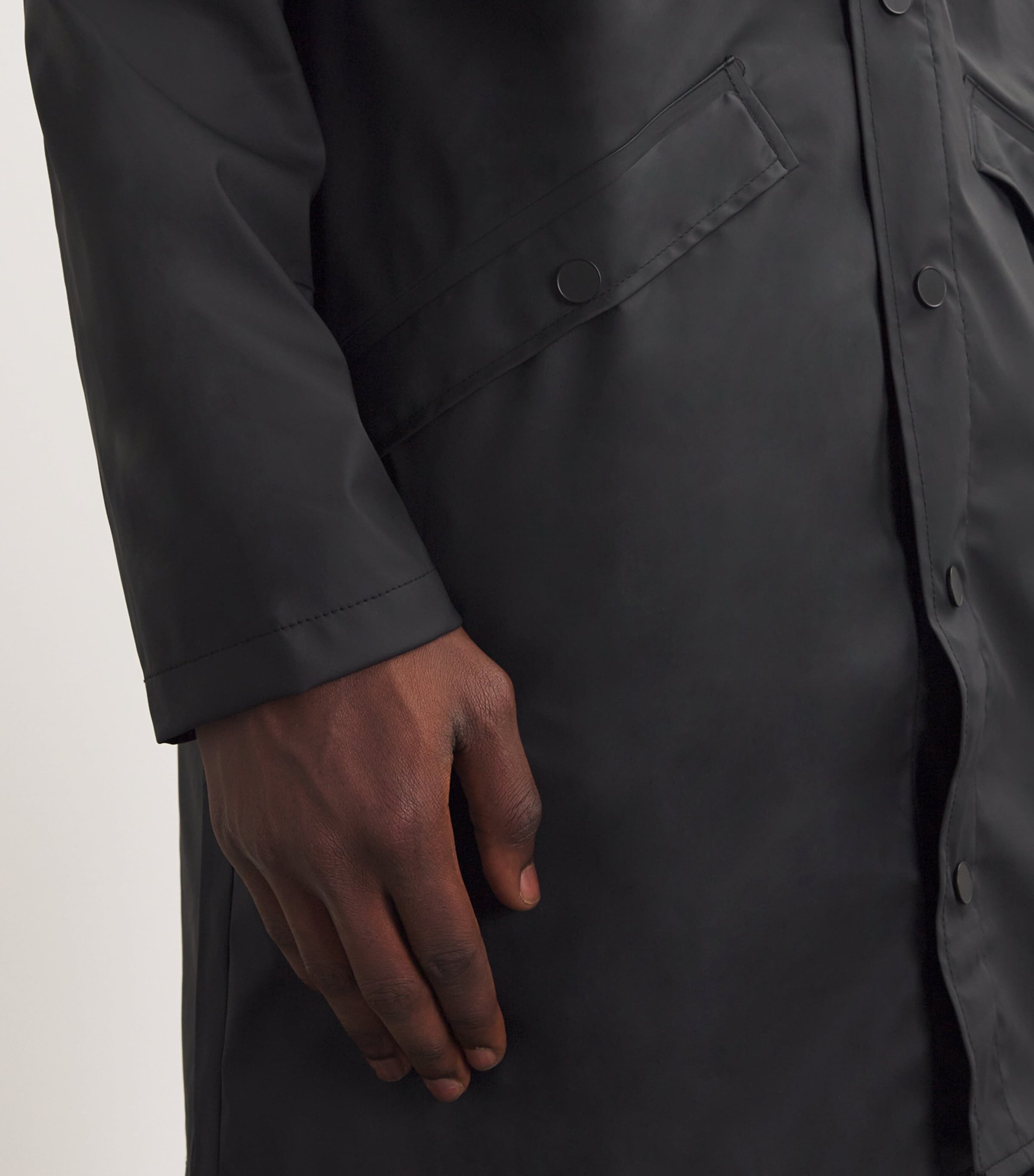 Core Longline Rain Jacket BLACK Image 6