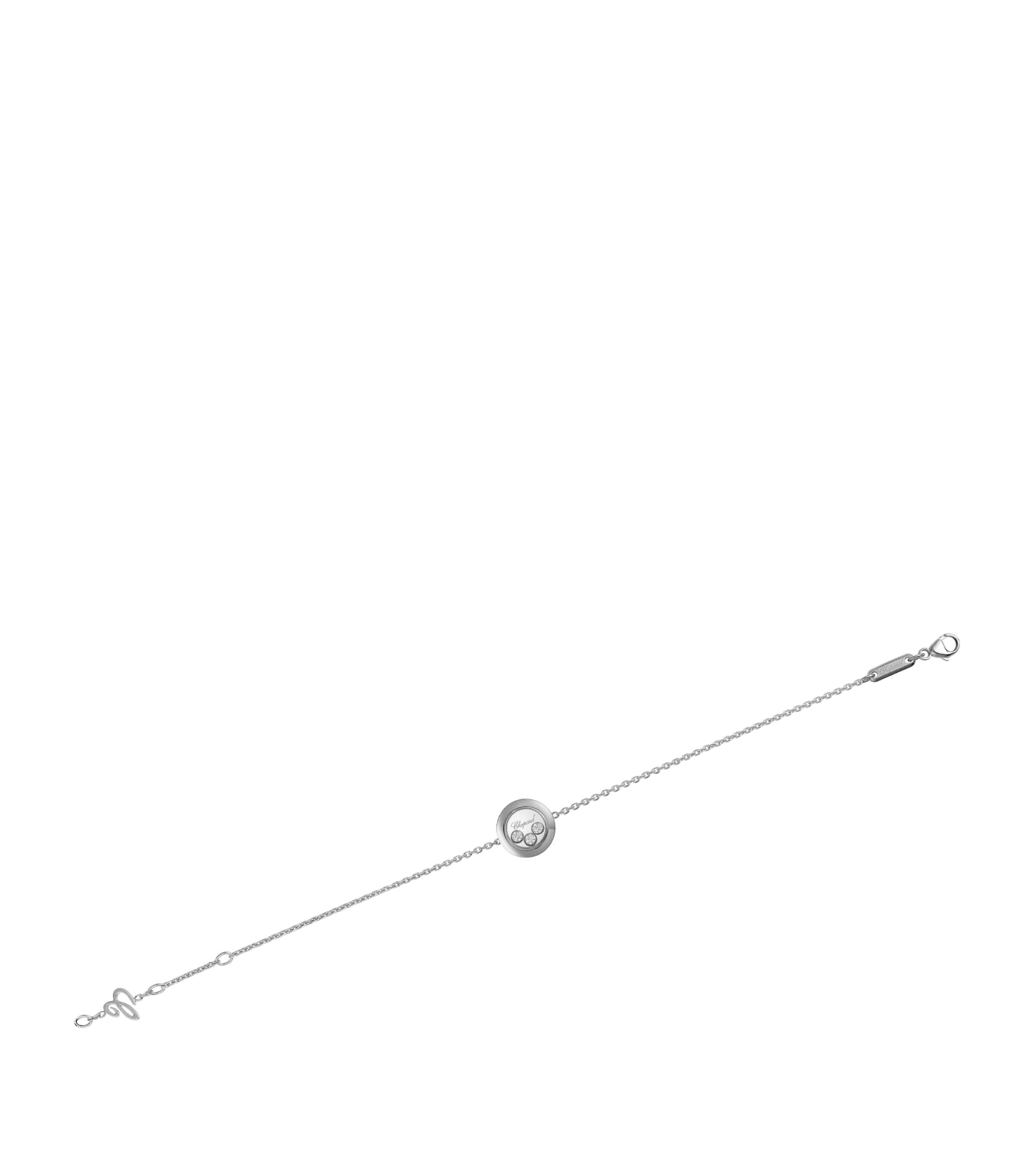 White Gold and Diamond Happy Diamonds Icons Bracelet 18K WHITE GOLD Image 3