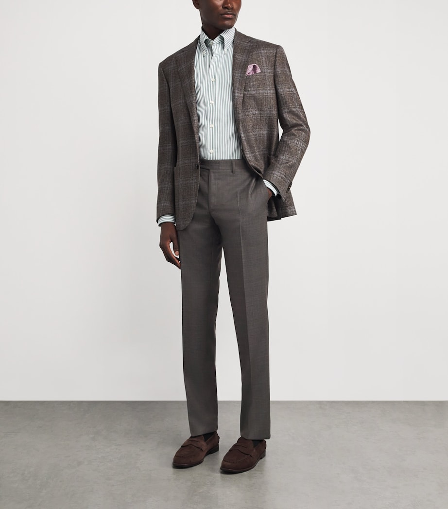 Wool Straight Trousers 702 Image 2