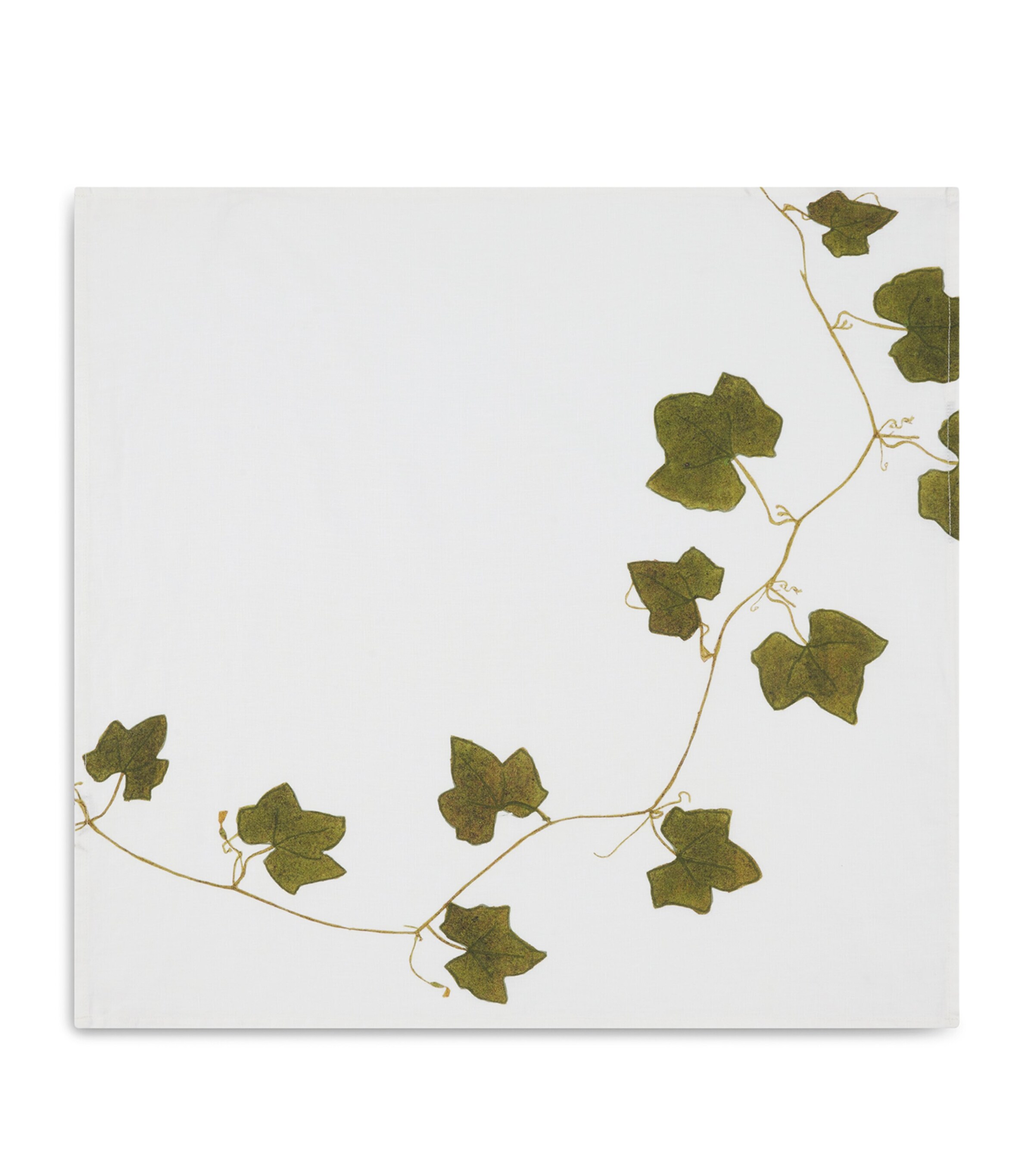 Set of 6 Linen Gastronomic Herb Garden Napkins (50cm x 50cm) GREEN Image 9