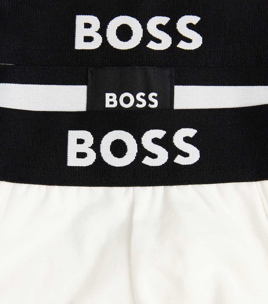 BOSS Mens Stretch-Cotton Boss One Briefs (Pack of 3) White Image 5