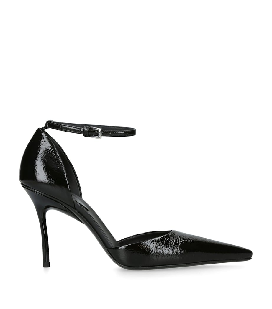 Patent Leather D’Orsay Pumps 90 BLACK Image 1