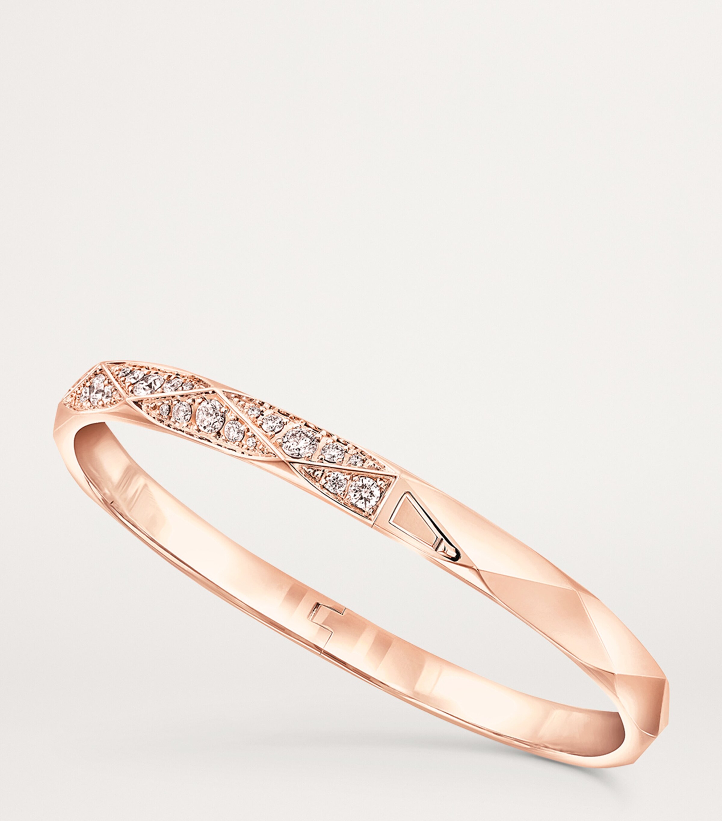 Rose Gold and Diamond Laurence Graff Signature Bangle ROSE GOLD Image 3