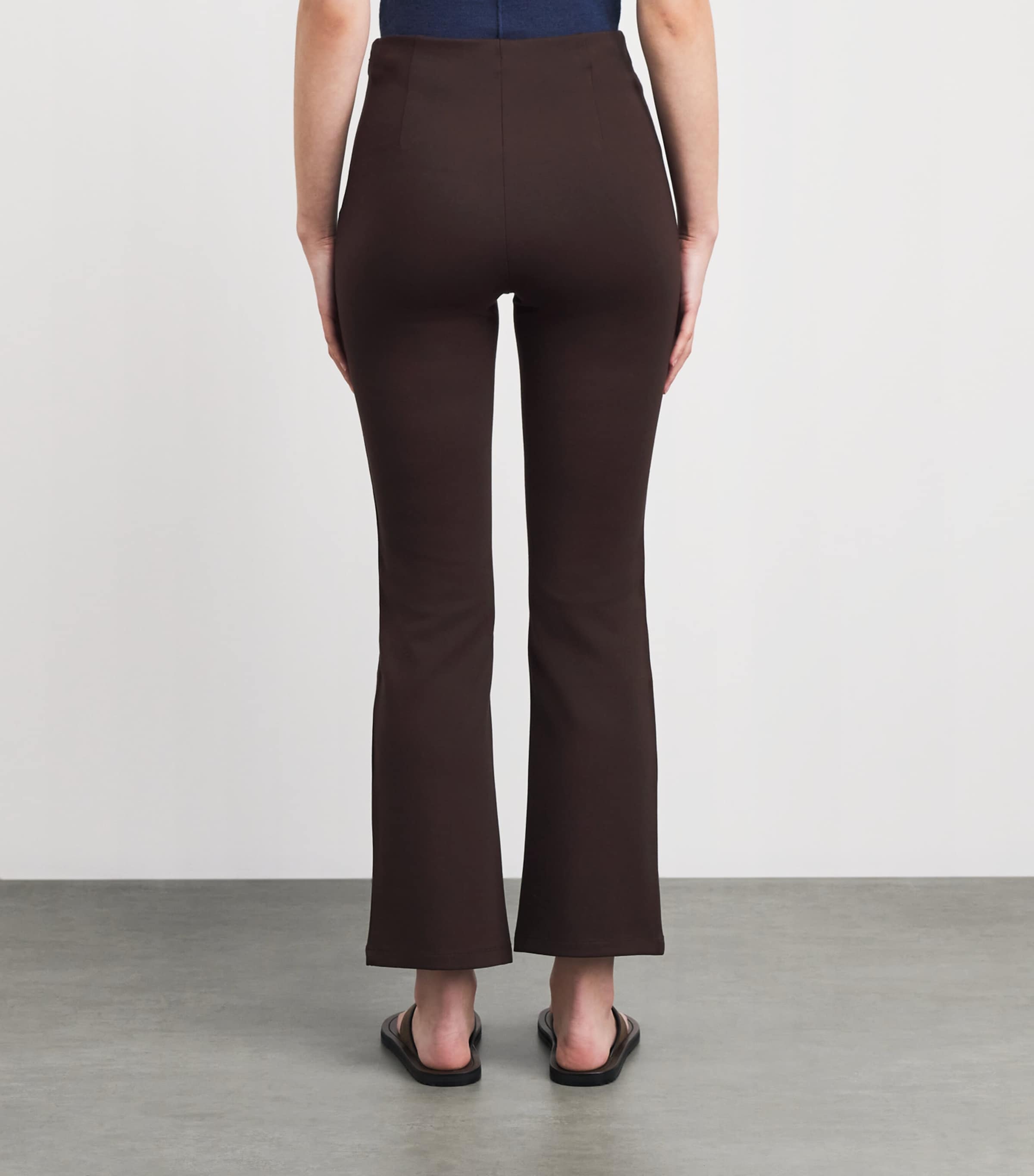 Skims Womens Pintuck Straight Trousers Espresso Image 5